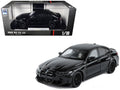 BMW M3 CS LCI Black Metallic with Matt Black Top 1/18 Diecast Model Car by Heimanba