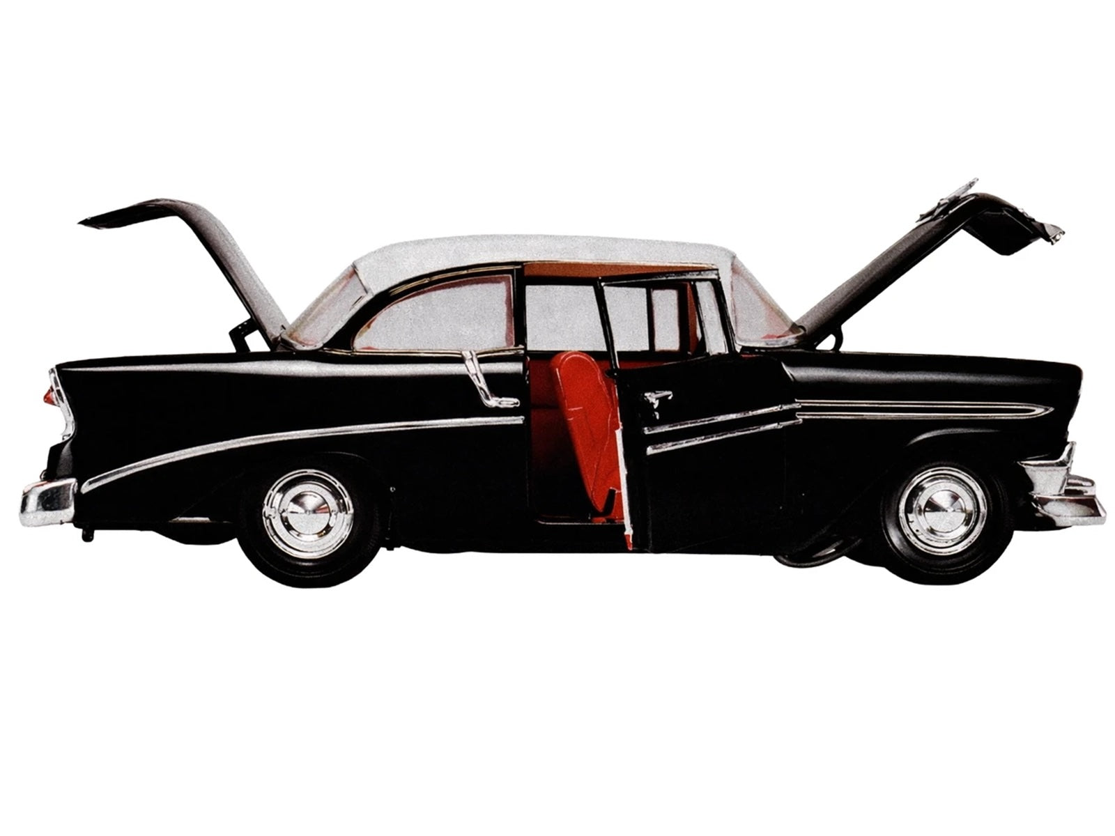 Skill 3 Model Kit 1956 Chevrolet Bel Air "Route 66" 1/25 Scale Model by Atlantis - image 3