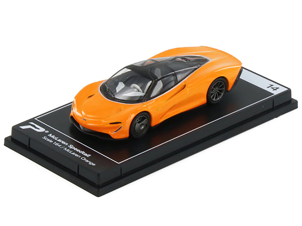 McLaren Speedtail McLaren Orange with Black Top "Hypercar League Collection" 1/64 Diecast Model Car by PosterCars - image 2