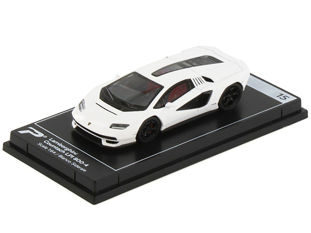 Lamborghini Countach LPI 800-4 Bianco Siderale White "Hypercar League Collection" 1/64 Diecast Model Car by PosterCars - image 2
