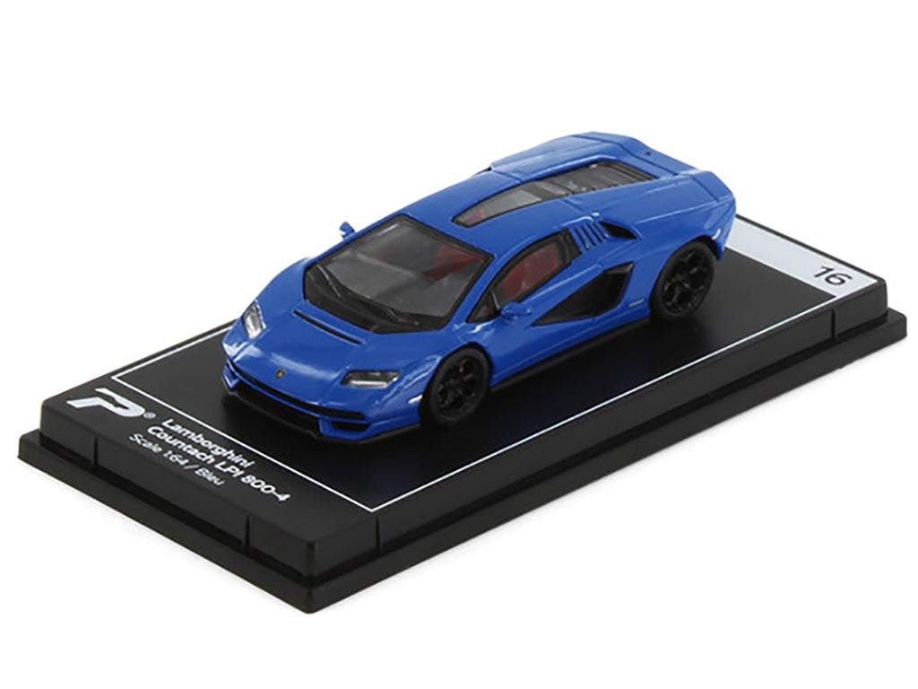 Lamborghini Countach LPI 800-4 Blue "Hypercar League Collection" 1/64 Diecast Model Car by PosterCars - image 2