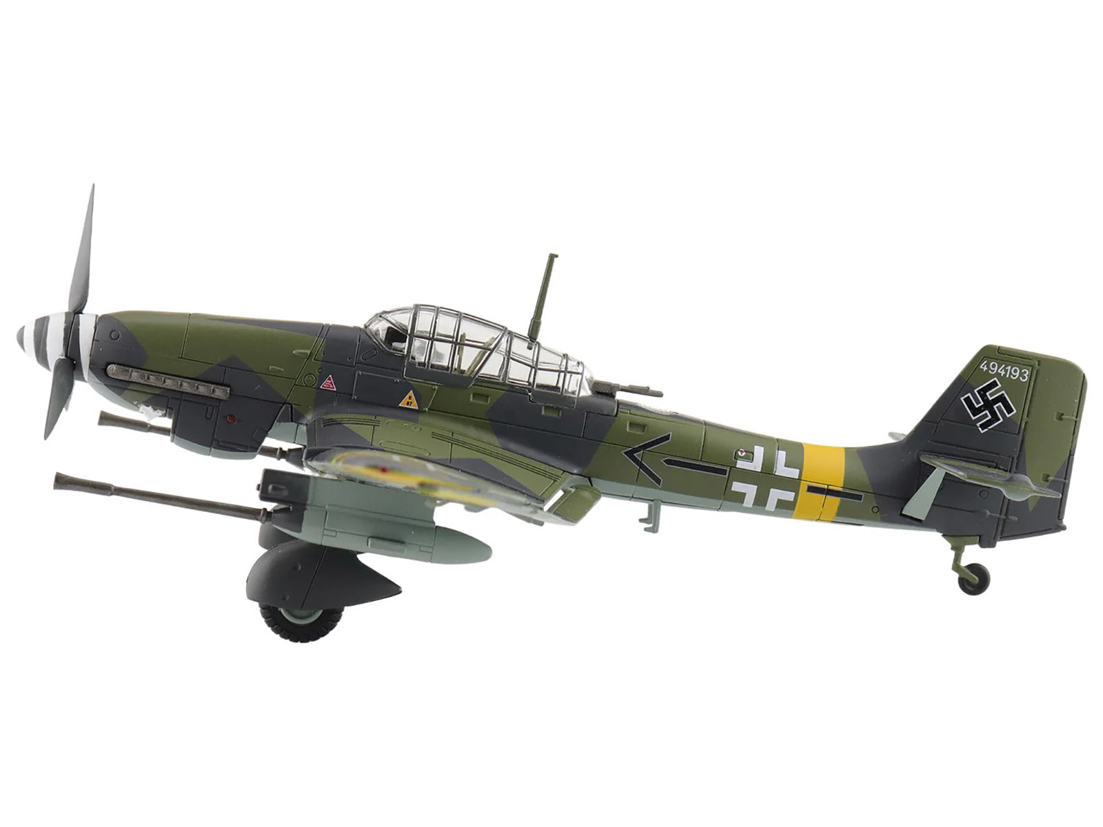 Junkers Ju 87G-2 Stuka Aircraft "WNr. 494193 Tank Buster Stab. SG 2 Slovakia" (1944) German Luftwaffe "Air Power Series" 1/72 Diecast Model by Hobby Master - image 2