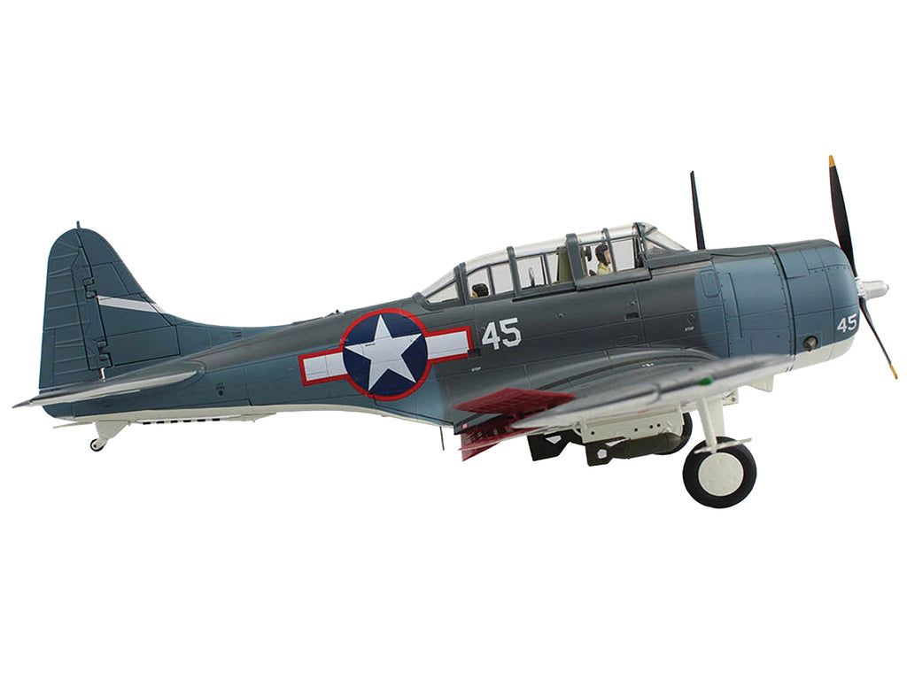 Douglas SBD-5 Dauntless Bomber Aircraft "VB-16 USS Lexington" (1943) United States Navy "Premium Collection" 1/32 Diecast Model by Hobby Master - image 3