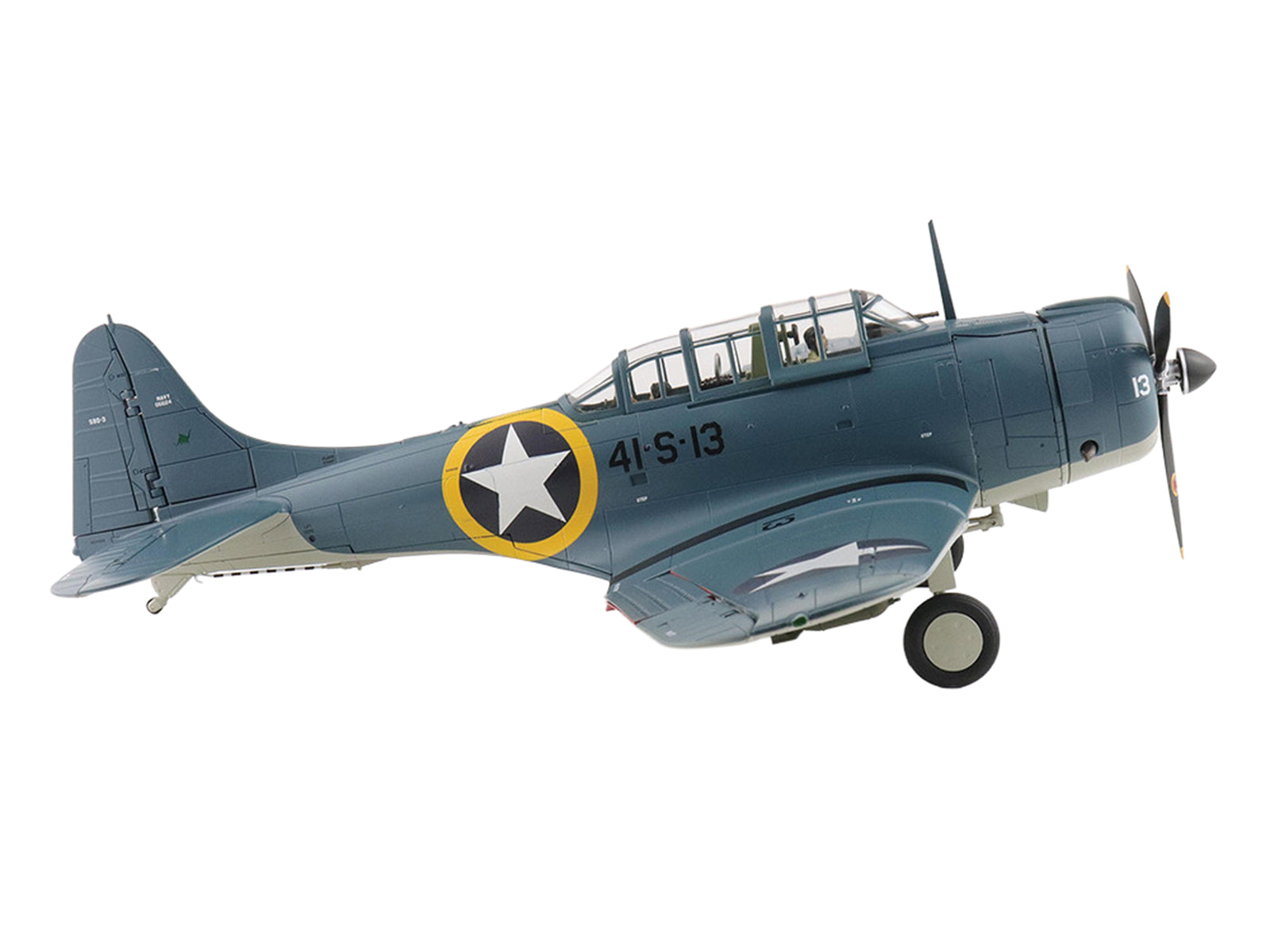 Douglas SBD-3 Dauntless Aircraft "06624 41-S-13 Operation Torch VS-41 USS Ranger" (1942) United States Navy "Premium Collection" 1/32 Diecast Model by Hobby Master - image 2