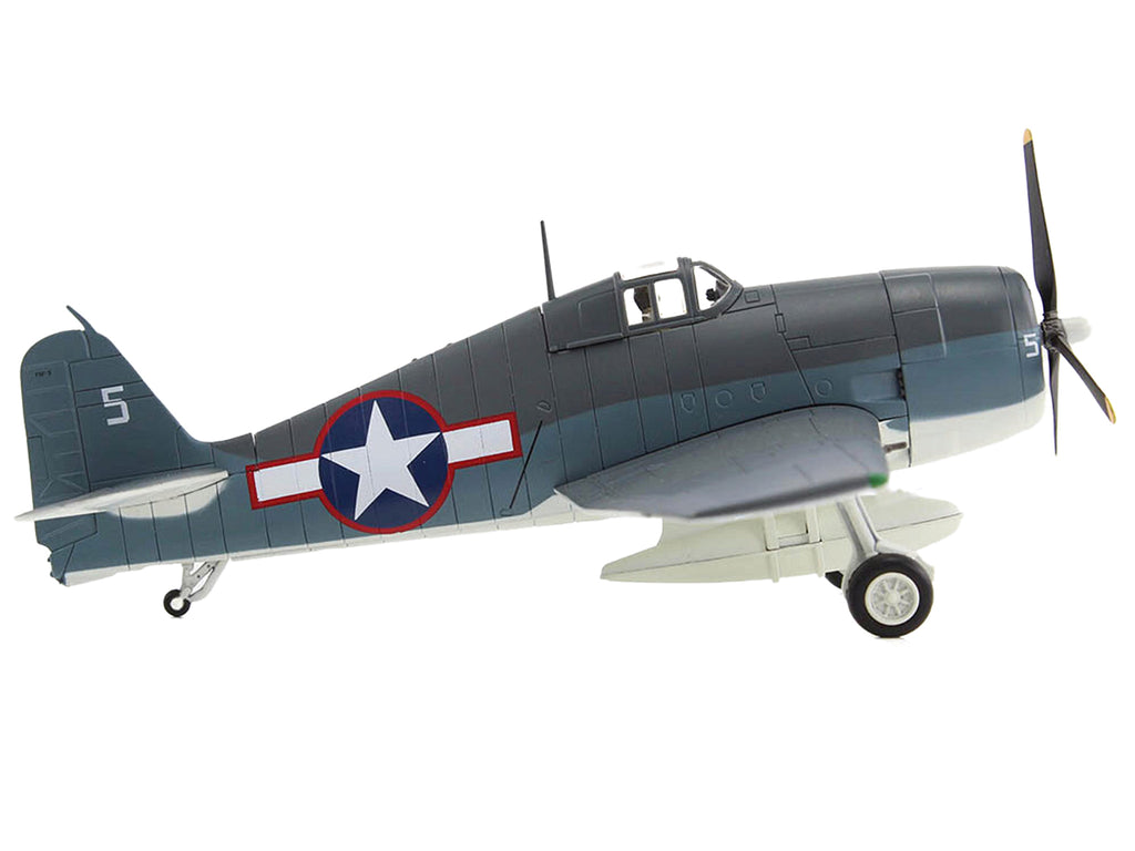 Grumman F6F-3 Hellcat Fighter Aircraft "Ruth-Less Lt. Oscar Chenoweth VF-38 Segi Point Airstrip New Georgia Island" (1943) United States Navy "Air Power Series" 1/72 Diecast Model by Hobby Master - image 2