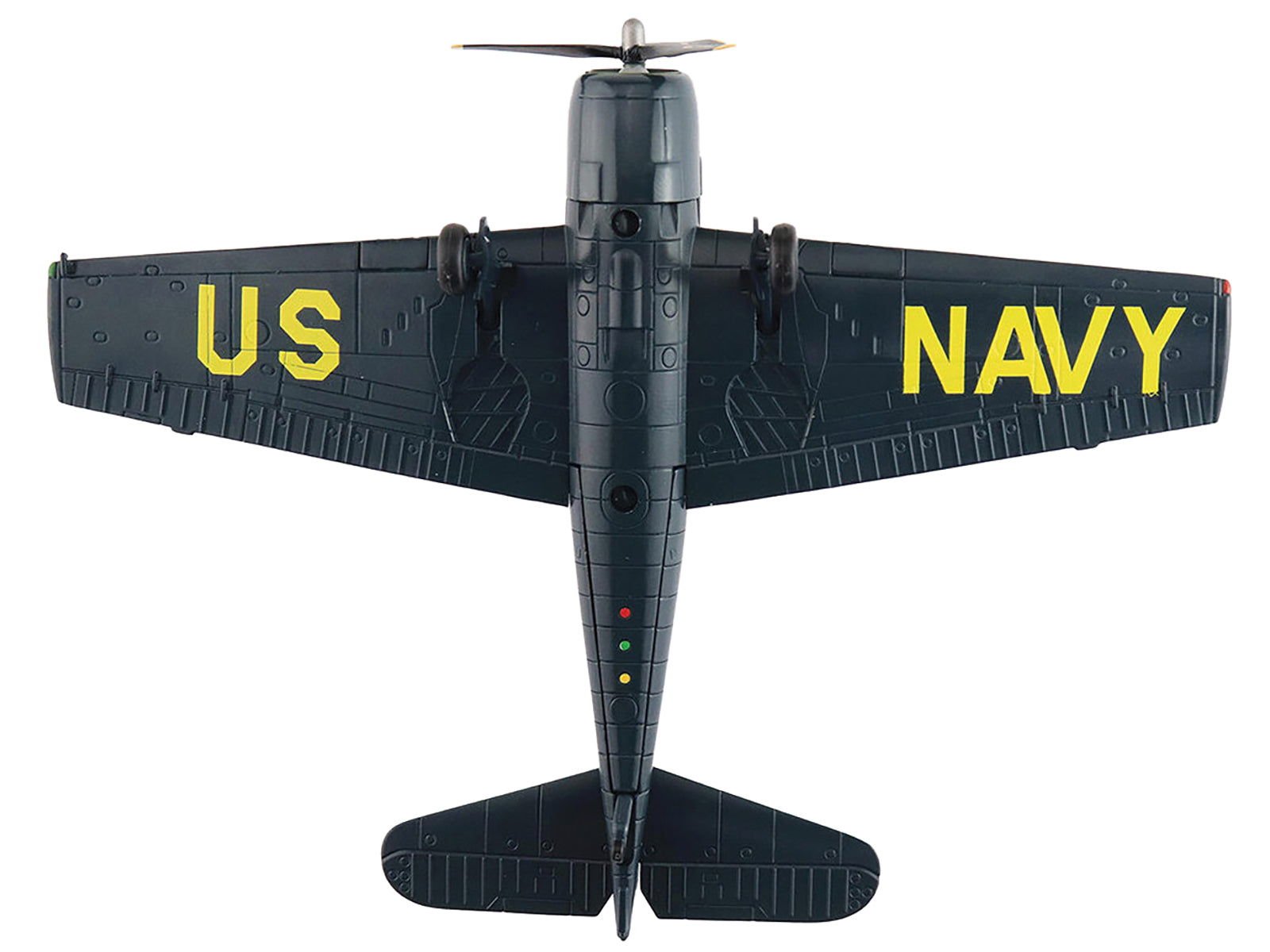 Grumman F6F-5 Hellcat Fighter Aircraft "Blue Angels #1-4 Decals" (1946) United States Navy "Air Power Series" 1/72 Diecast Model by Hobby Master - image 3