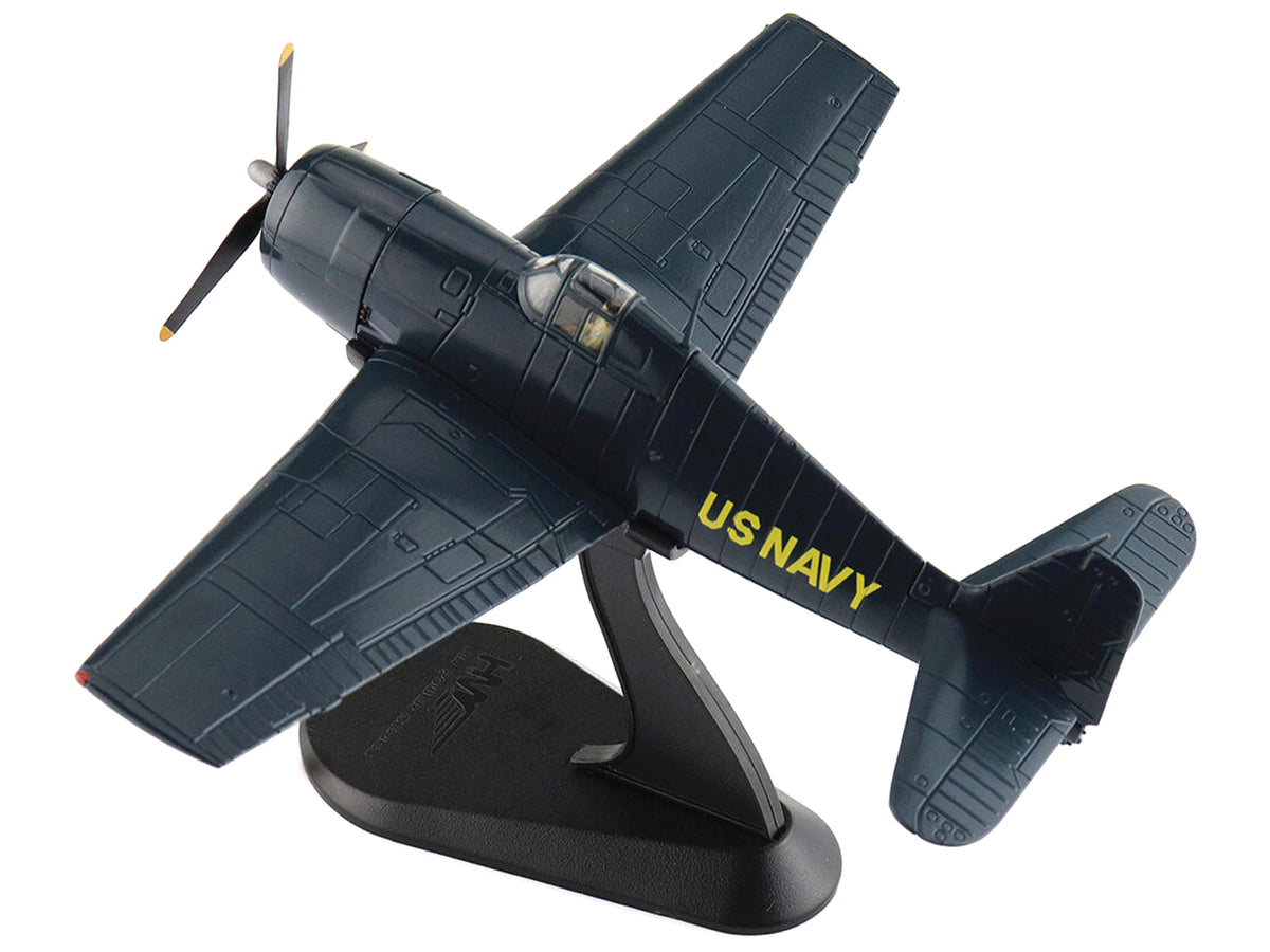 Grumman F6F-5 Hellcat Fighter Aircraft "Blue Angels #1-4 Decals" (1946) United States Navy "Air Power Series" 1/72 Diecast Model by Hobby Master - image 4