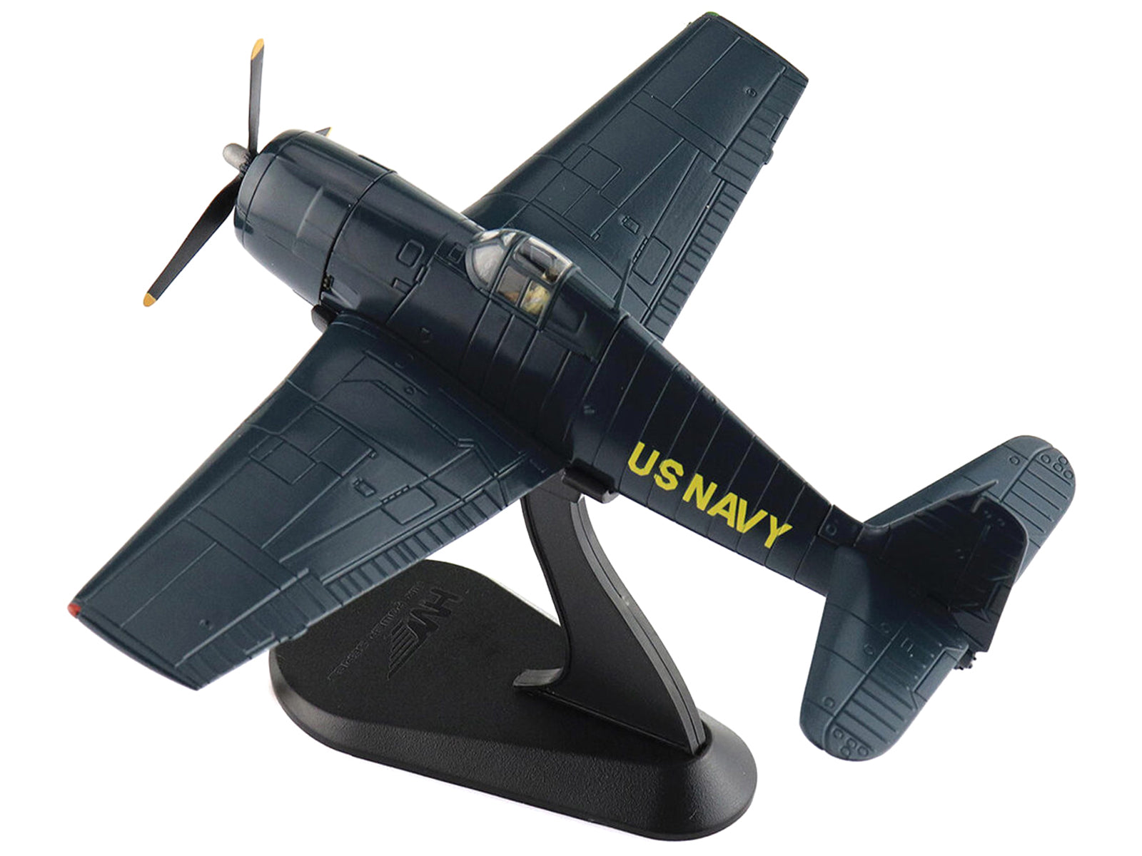 Grumman F6F-5 Hellcat Fighter Aircraft "Blue Angels #1-4 Decals" (1946) United States Navy "Air Power Series" 1/72 Diecast Model by Hobby Master - image 4