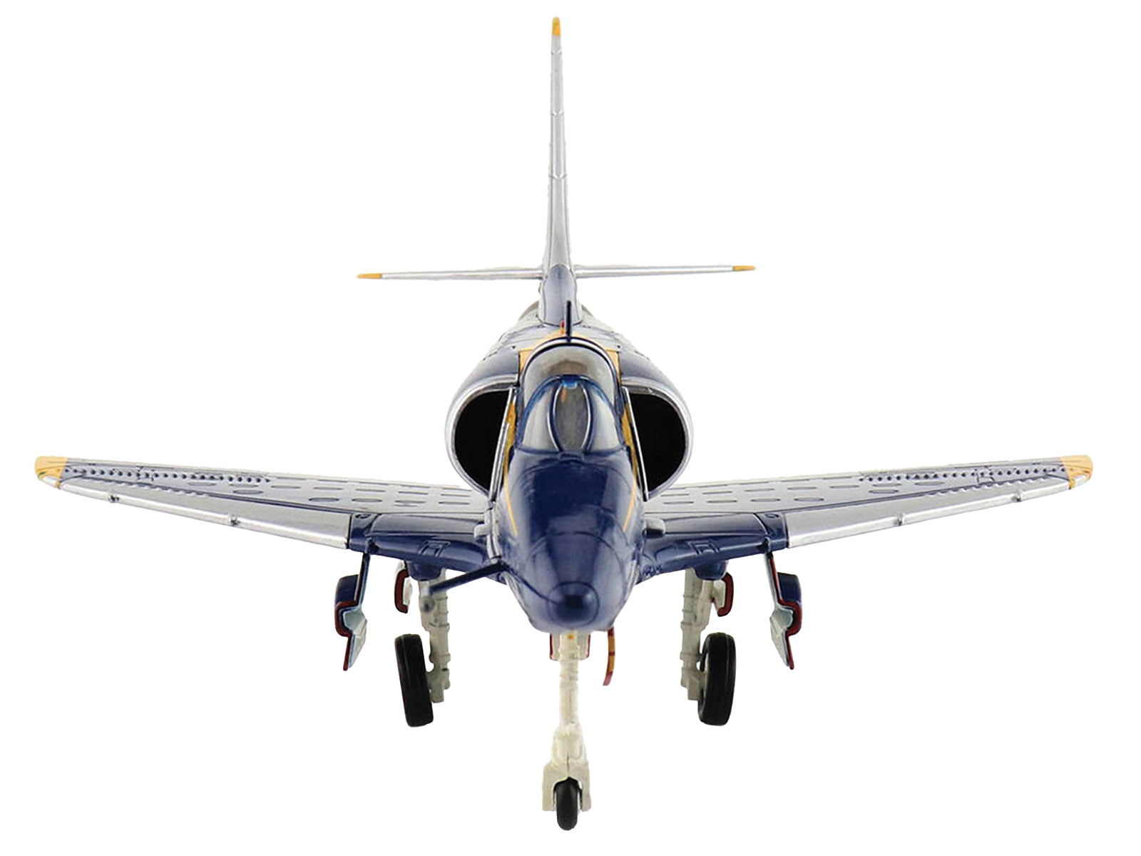 Douglas A-4F Skyhawk Aircraft "Blue Angels Tokushima Airbase Dr. Nakanishi #8" (2008) United States Navy "Air Power Series" 1/72 Diecast Model by Hobby Master - image 3