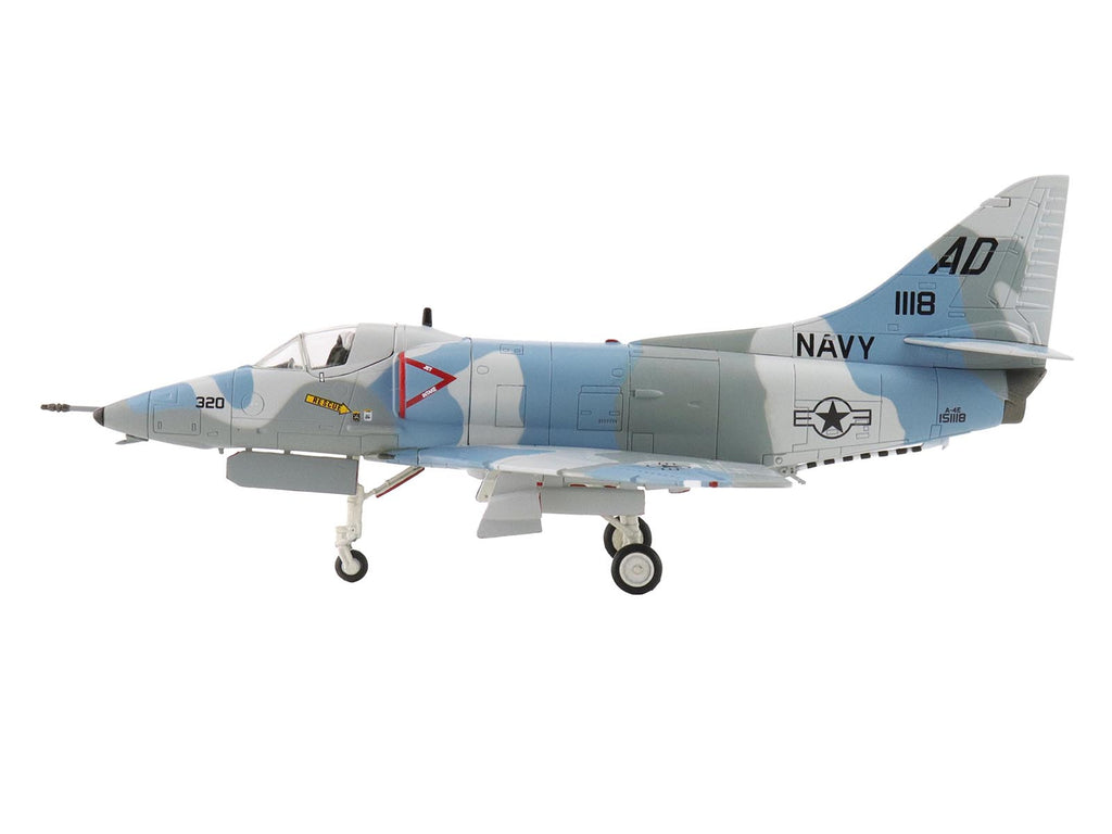 Douglas A-4E Skyhawk Aircraft "151118 Aggressor Scheme VA-43" (1975) United States Navy "Air Power Series" 1/72 Diecast Model by Hobby Master - image 2