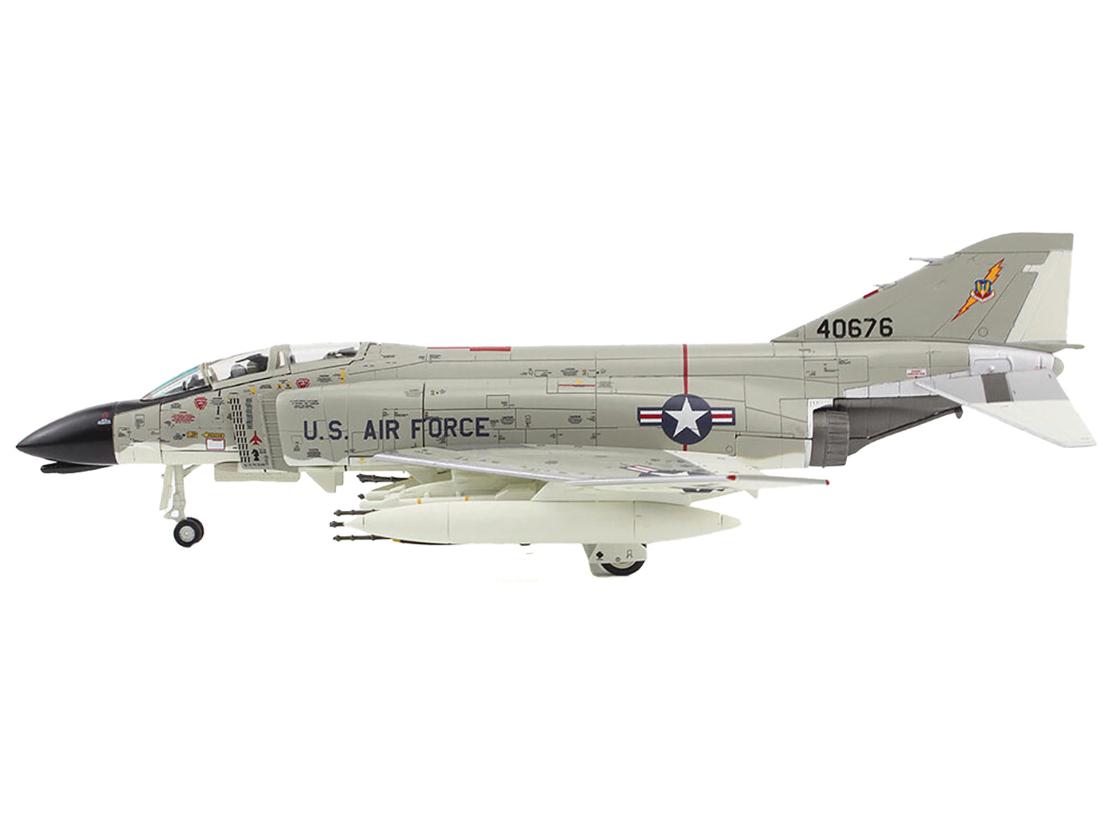 McDonnell Douglas F-4C Phantom II Fighter-Bomber Aircraft "45th TFS Ubon Thailand" (1965) United States Air Force "Air Power Series" 1/72 Diecast Model by Hobby Master - image 3