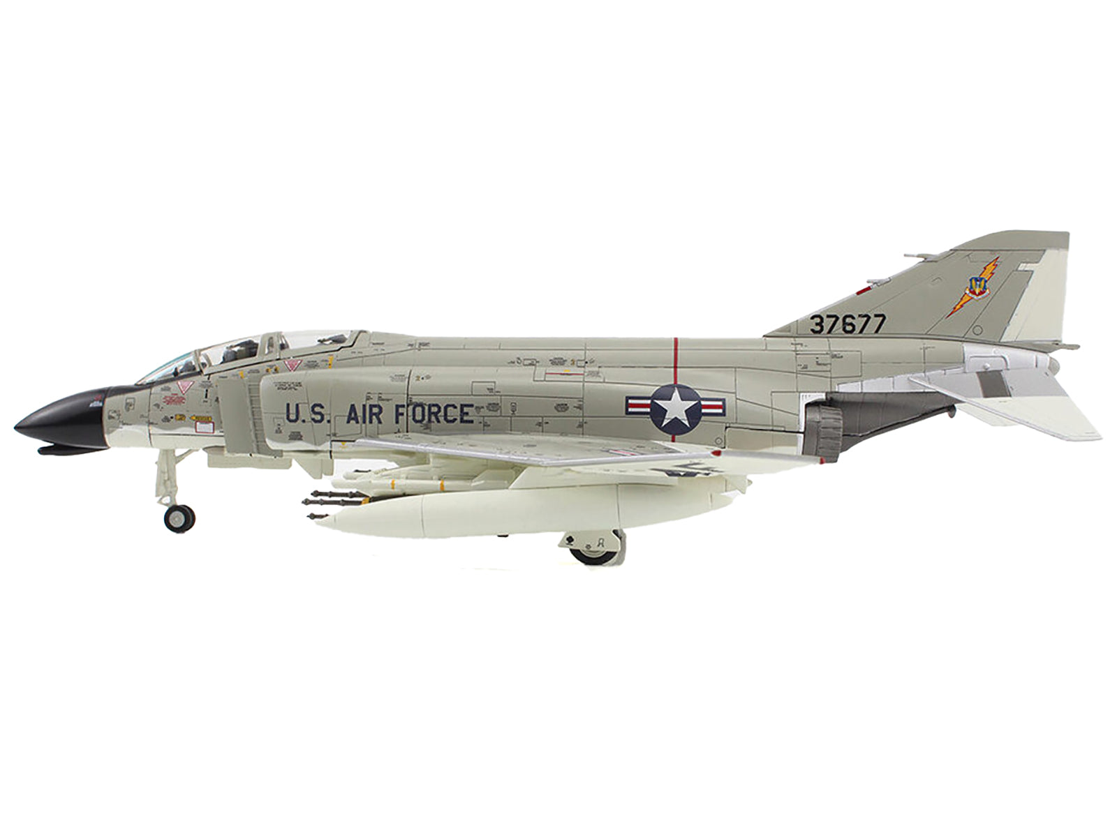 McDonnell Douglas F-4C Phantom II Fighter-Bomber Aircraft "433rd TFS 8th TFW Ubon Thailand" (1966) United States Air Force "Air Power Series" 1/72 Diecast Model by Hobby Master - image 2