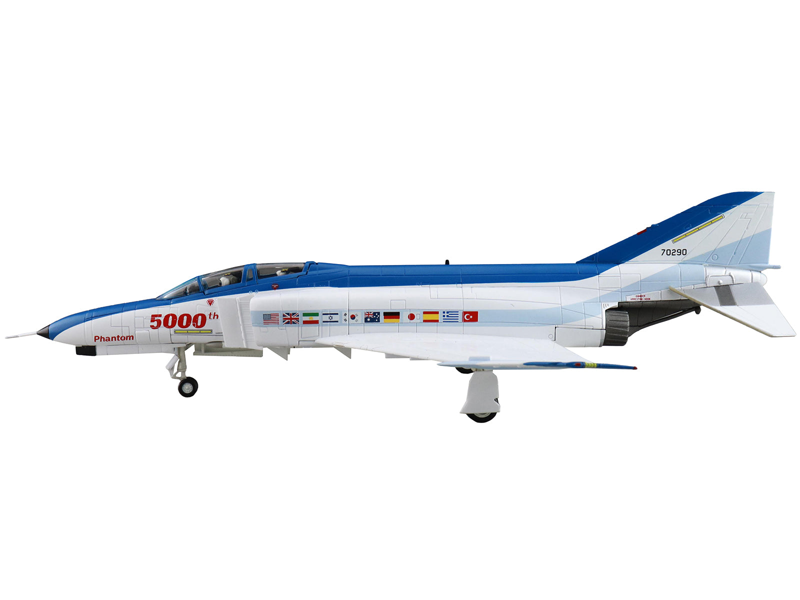 McDonnell Douglas F-4E Phantom II Fighter-Bomber Aircraft "70290 5000th Phantom St Louis" (1978) United States Air Force "Air Power Series" 1/72 Diecast Model by Hobby Master - image 2