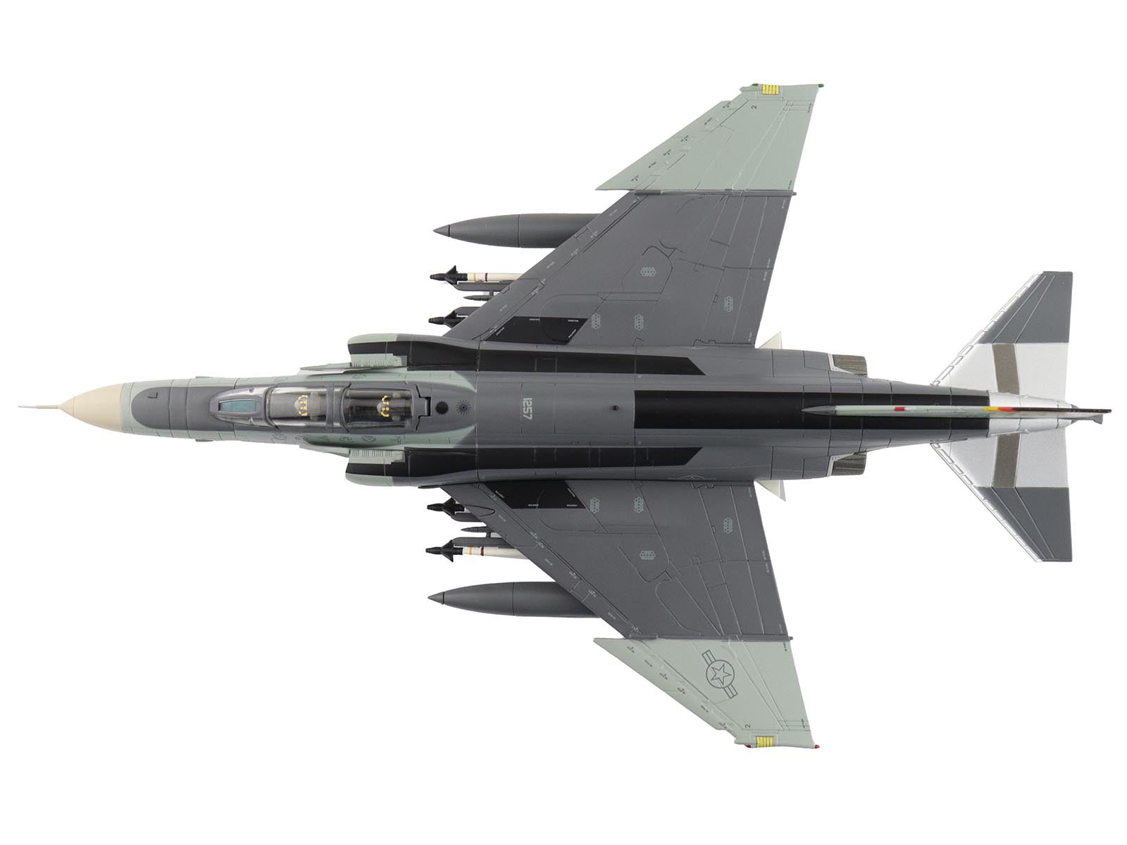 McDonnell Douglas F-4F Phantom II Fighter-Bomber Aircraft "AF72-257 20th Fighter Squadron 49th Fighter Wing Holloman AFB" (2002) United States Air Force "Air Power Series" 1/72 Diecast Model by Hobby Master - image 3