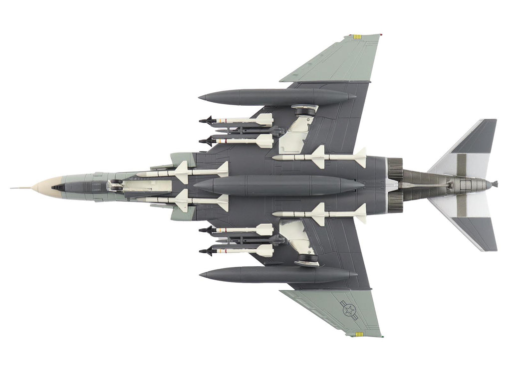 McDonnell Douglas F-4F Phantom II Fighter-Bomber Aircraft "AF72-257 20th Fighter Squadron 49th Fighter Wing Holloman AFB" (2002) United States Air Force "Air Power Series" 1/72 Diecast Model by Hobby Master - image 4