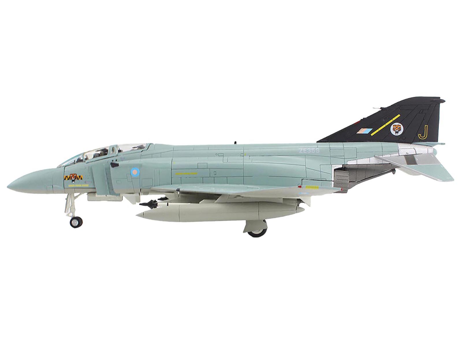 McDonnell Douglas F-4J(UK) Phantom II Fighter-Bomber Aircraft "ZE359 AF Wattisham England" British Royal Air Force "Air Power Series" 1/72 Diecast Model by Hobby Master - image 2