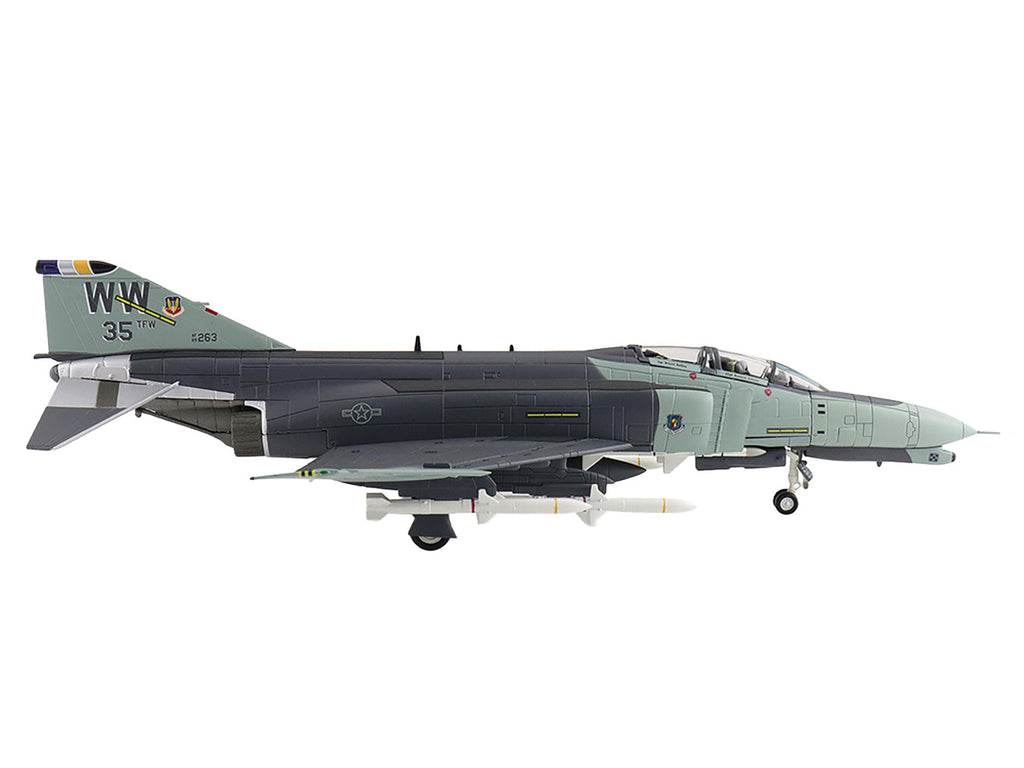 McDonnell Douglas F-4G Phantom II Fighter-Bomber Aircraft "Wild Weasels 69-7253 561st TFS 35th TFW George AFB" (1991) United States Air Force "Air Power Series" 1/72 Diecast Model by Hobby Master - image 2