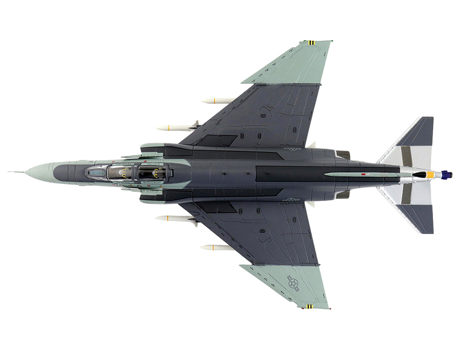 McDonnell Douglas F-4G Phantom II Fighter-Bomber Aircraft "Wild Weasels 69-7253 561st TFS 35th TFW George AFB" (1991) United States Air Force "Air Power Series" 1/72 Diecast Model by Hobby Master - image 5