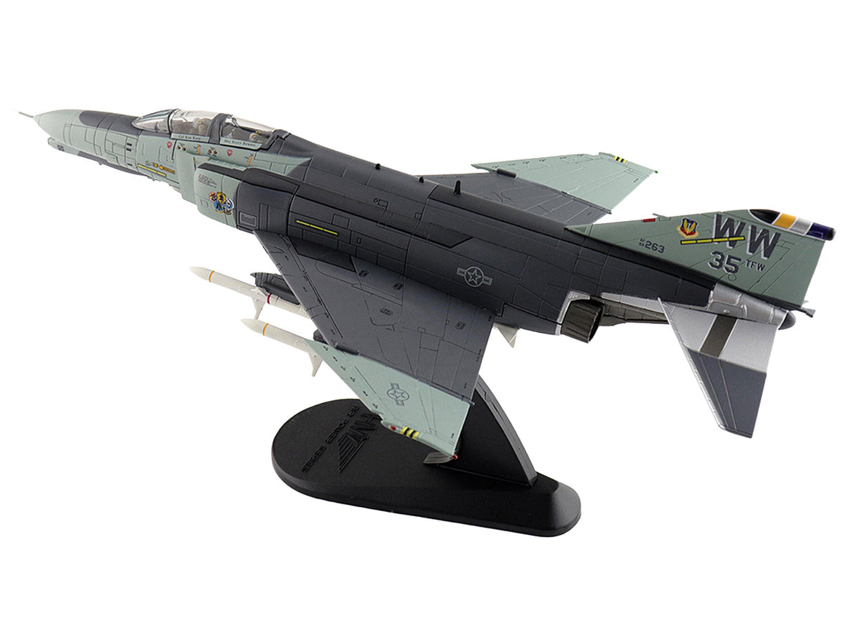 McDonnell Douglas F-4G Phantom II Fighter-Bomber Aircraft "Wild Weasels 69-7253 561st TFS 35th TFW George AFB" (1991) United States Air Force "Air Power Series" 1/72 Diecast Model by Hobby Master - image 4
