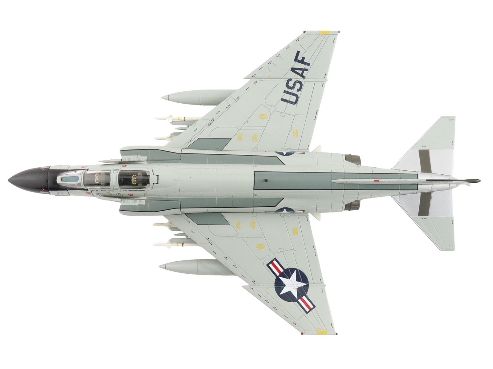 McDonnell Douglas F-4C Phantom II Fighter-Bomber Aircraft "40838 114th Tactical Fighter Training Squadron Oregon Air National Guard" (1980) United States Air Force "Air Power Series" 1/72 Diecast Model by Hobby Master - image 4