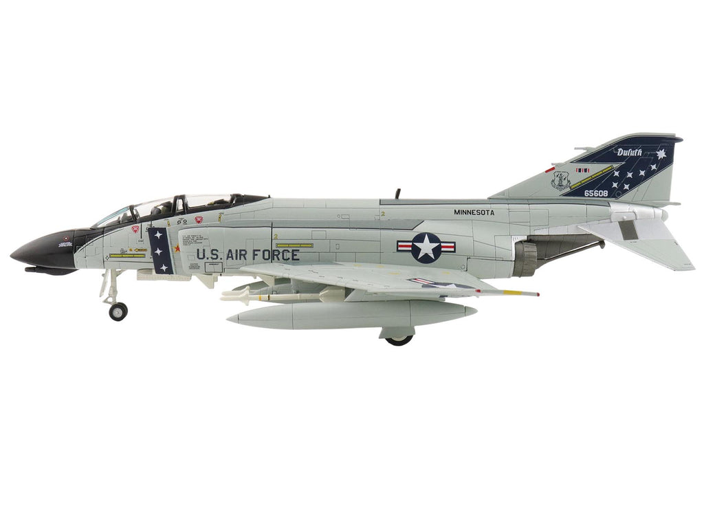 McDonnell Douglas F-4D Phantom II Fighter-Bomber Aircraft "65608 148th Fighter-Interceptor Group Minnesota Air National Guard Duluth International Airport" (1984) United States Air Force "Air Power Series" 1/72 Diecast Model by Hobby Master - image 2