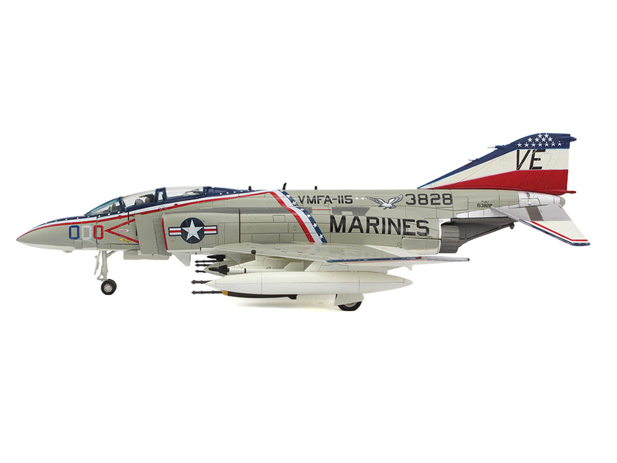 McDonnell Douglas F-4J Phantom II Fighter-Bomber Aircraft "153828 MCAS Iwakuni Japan" (1976) United States Marine Corps "Air Power Series" 1/72 Diecast Model by Hobby Master - image 2