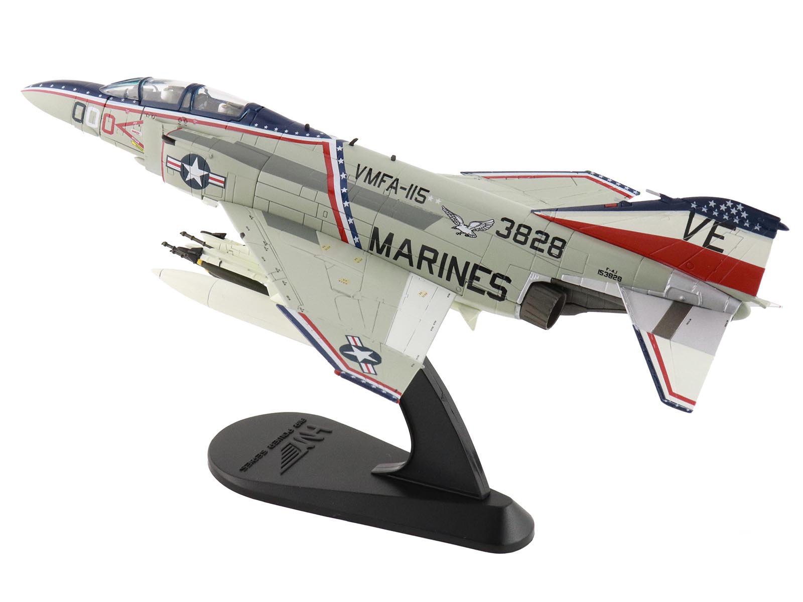 McDonnell Douglas F-4J Phantom II Fighter-Bomber Aircraft "153828 MCAS Iwakuni Japan" (1976) United States Marine Corps "Air Power Series" 1/72 Diecast Model by Hobby Master - image 5