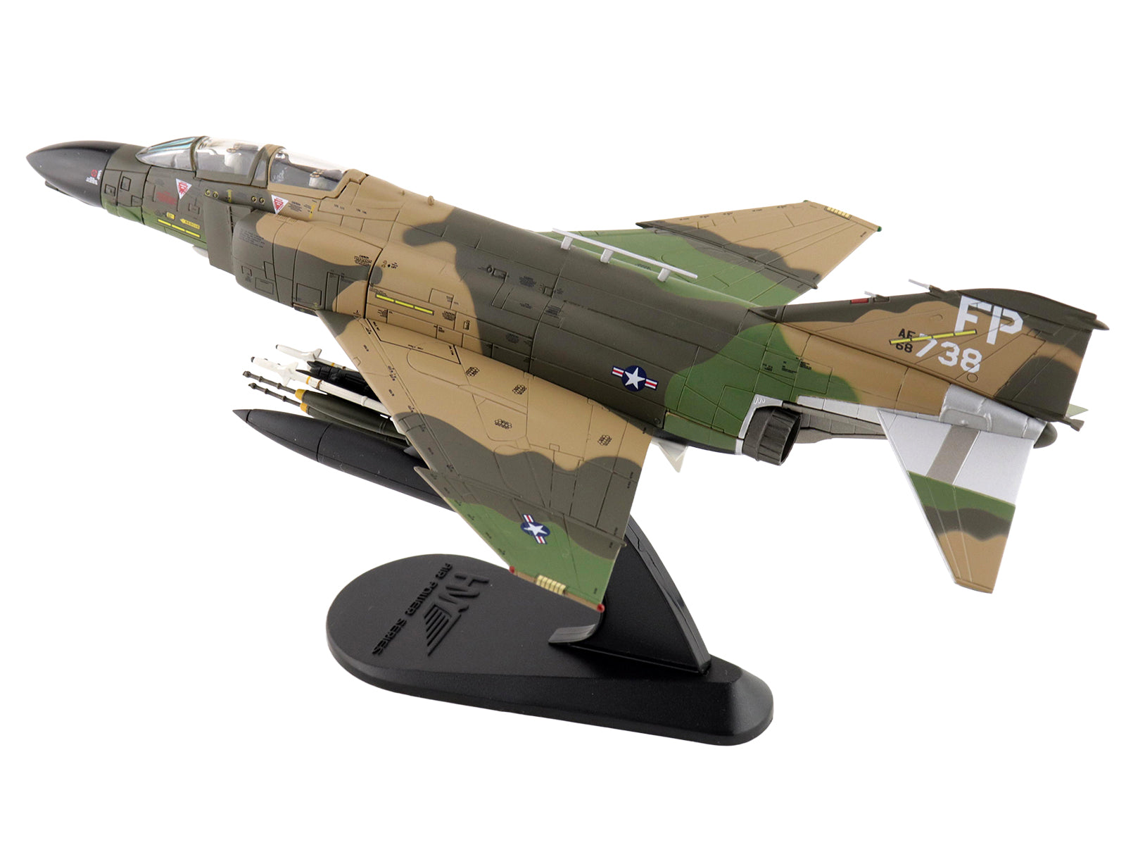 McDonnell Douglas F-4D Phantom II Fighter-Bomber Aircraft "66-8738 Night Owl 497th TFS Ubon RTAFB Thailand" (1972) United States Air Force "Air Power Series" 1/72 Diecast Model by Hobby Master - image 5