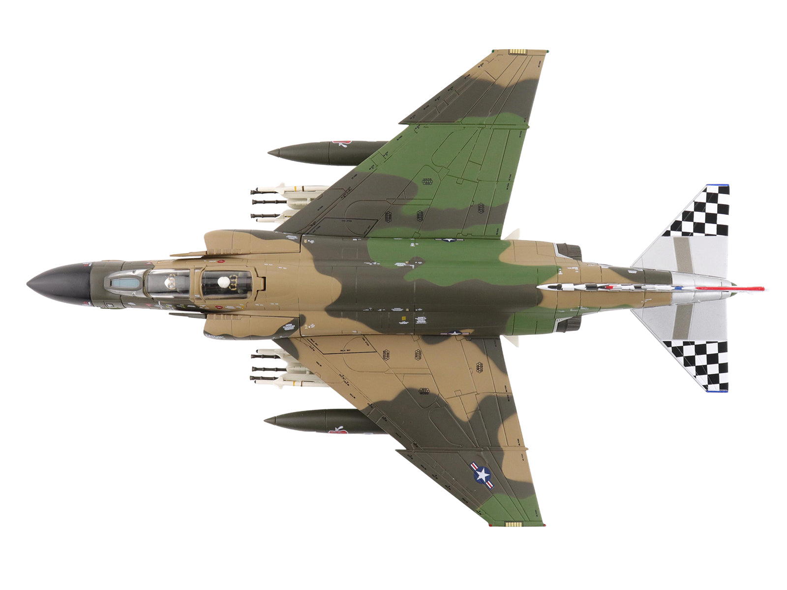 McDonnell Douglas F-4C Phantom II Fighter-Bomber Aircraft "63-7666 William Tell 57th FIS Keflavik Airport Iceland" (1977) United States Air Force "Air Power Series" 1/72 Diecast Model by Hobby Master - image 3