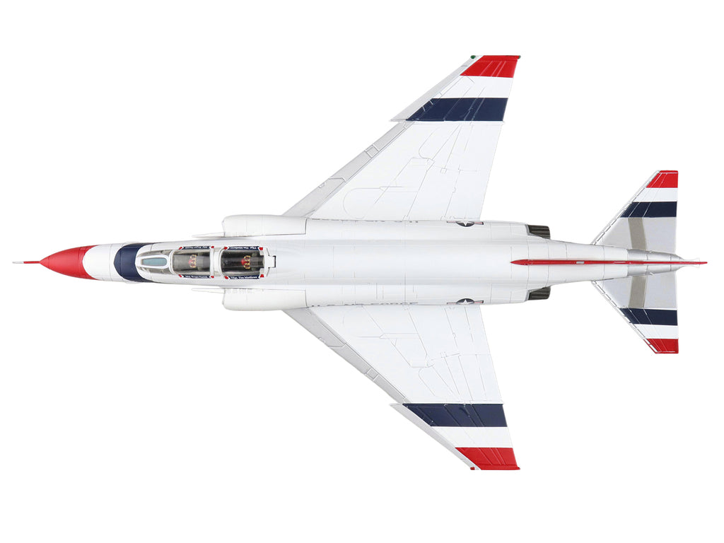 McDonnell Douglas F-4E Phantom II Fighter-Bomber Aircraft "Thunderbirds No.1 Plane 1973/74 Season" United States Air Force "Air Power Series" 1/72 Diecast Model by Hobby Master - image 3