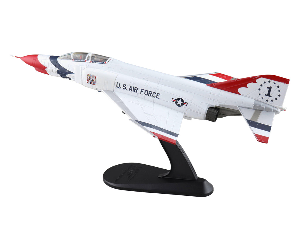 McDonnell Douglas F-4E Phantom II Fighter-Bomber Aircraft "Thunderbirds No.1 Plane 1973/74 Season" United States Air Force "Air Power Series" 1/72 Diecast Model by Hobby Master - image 5