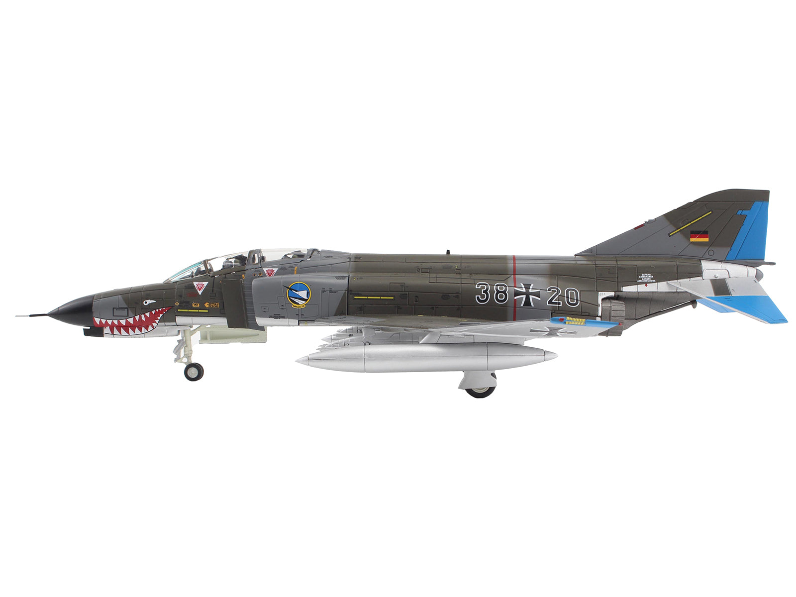 McDonnell Douglas F-4F Phantom II Fighter-Bomber Aircraft "Jagdgeschwader 74 (JG 74) Molders" (1982) German Luftwaffe "Air Power Series" 1/72 Diecast Model by Hobby Master - image 2