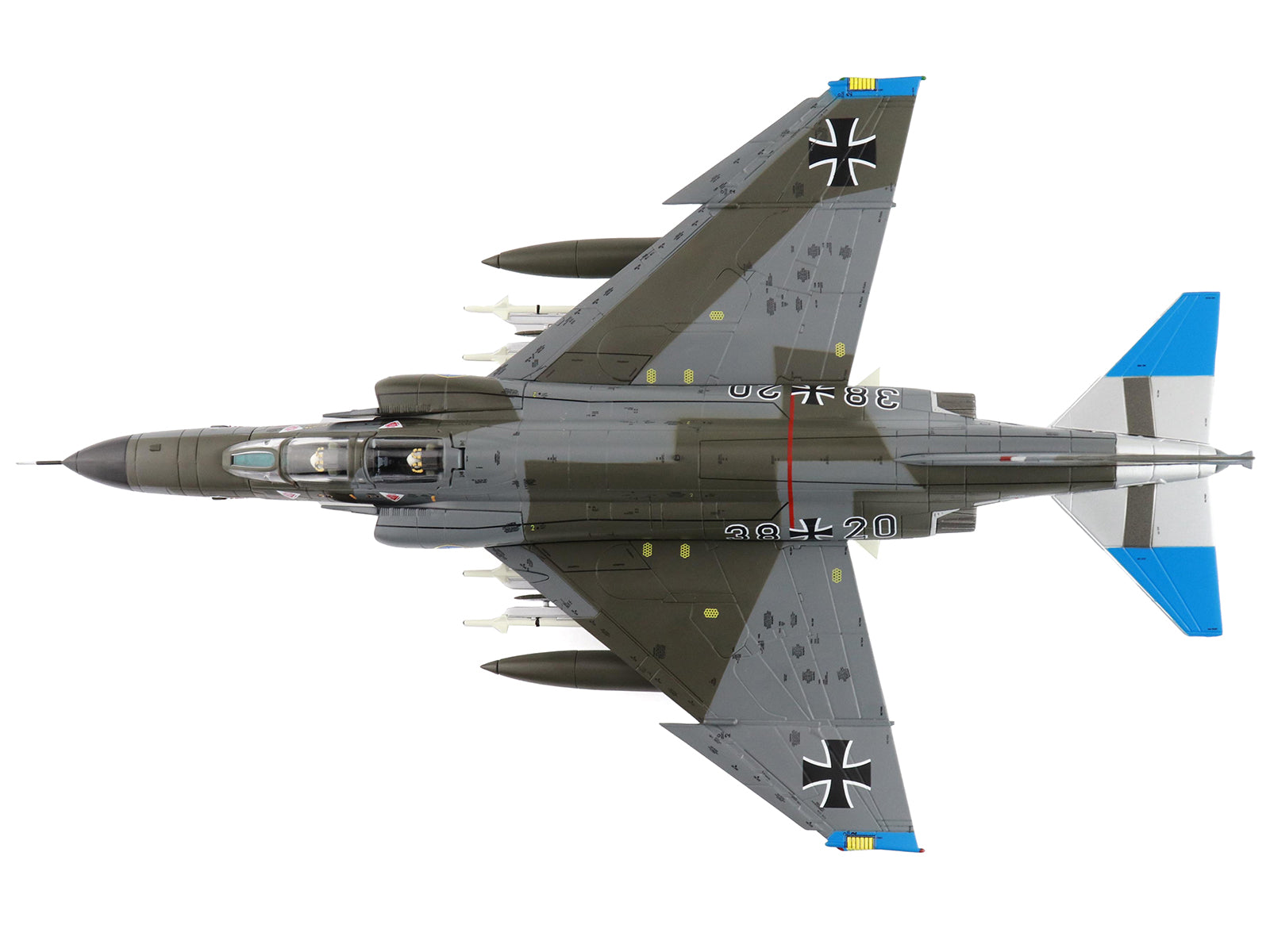 McDonnell Douglas F-4F Phantom II Fighter-Bomber Aircraft "Jagdgeschwader 74 (JG 74) Molders" (1982) German Luftwaffe "Air Power Series" 1/72 Diecast Model by Hobby Master - image 5