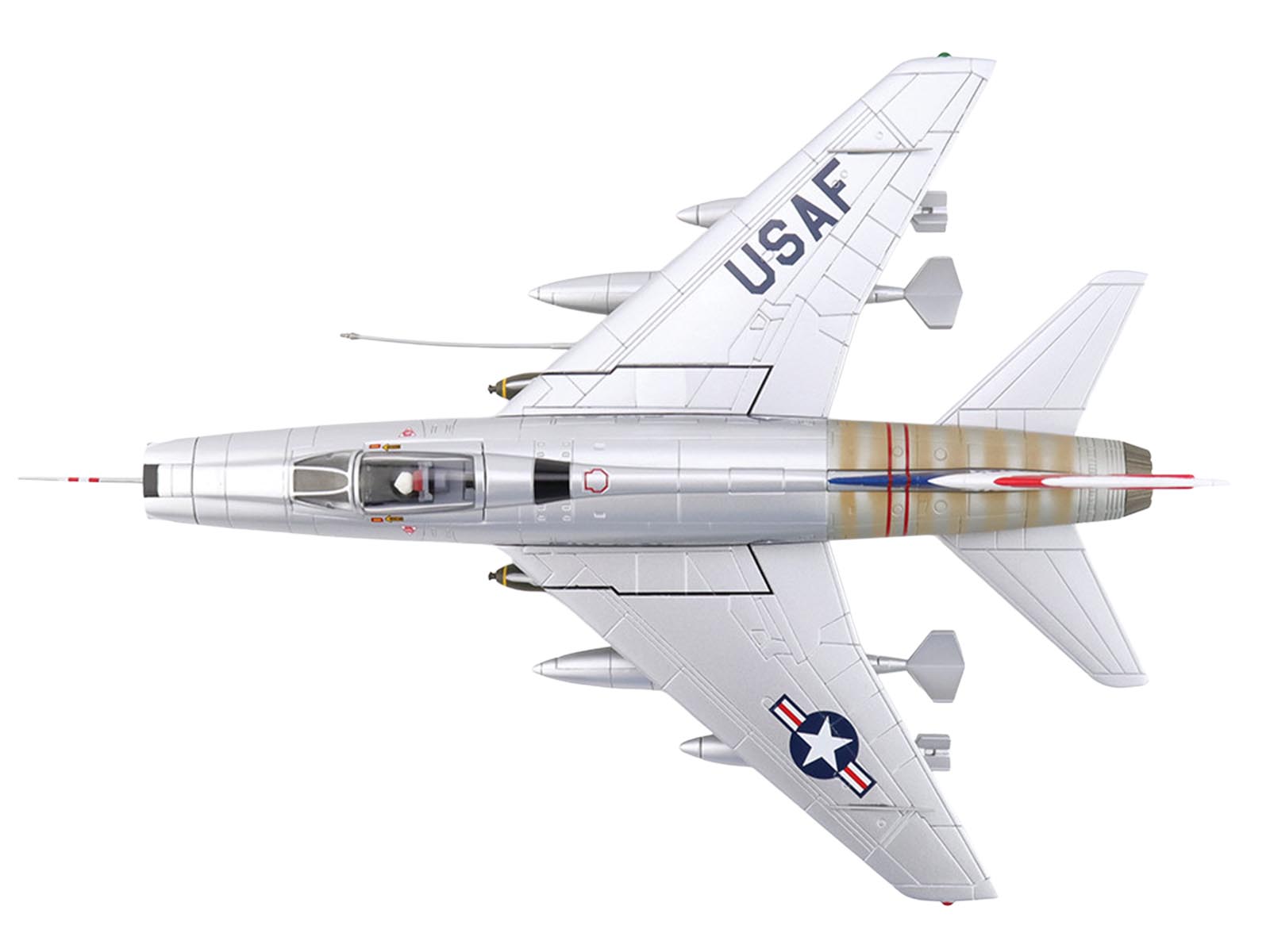 North American F-100 Super Sabre Fighter Aircraft "FW-871 National Military Museum Soesterberg Netherlands" United States Air Force "Air Power Series" 1/72 Diecast Model by Hobby Master