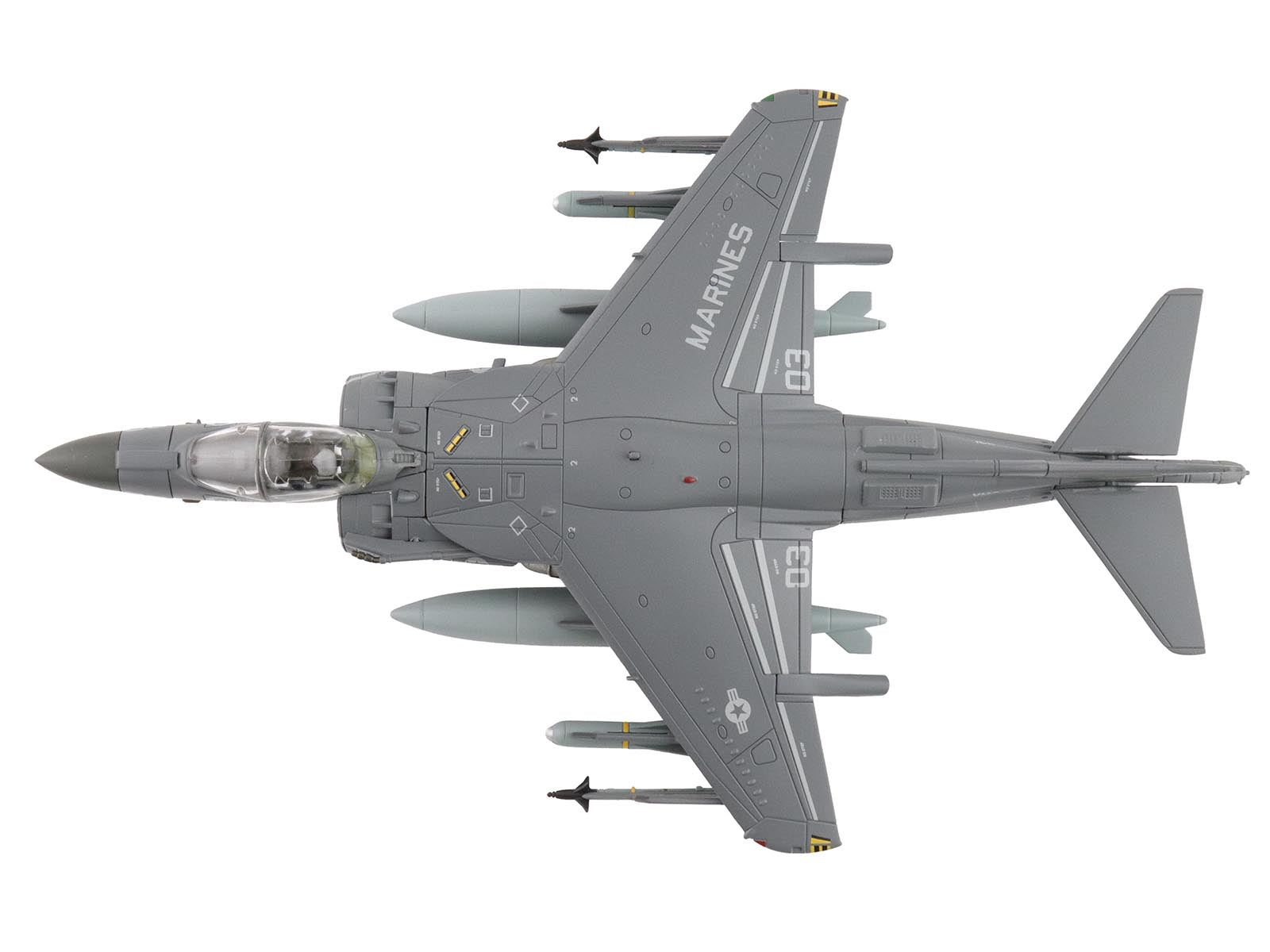McDonnell Douglas AV-8B Plus Harrier II Aircraft "165357 VMA-231 Ace of Spades Operation Inherent Resolve USCENTCOM" (2017) United States Marine Corps "Air Power Series" 1/72 Diecast Model by Hobby Master - image 4