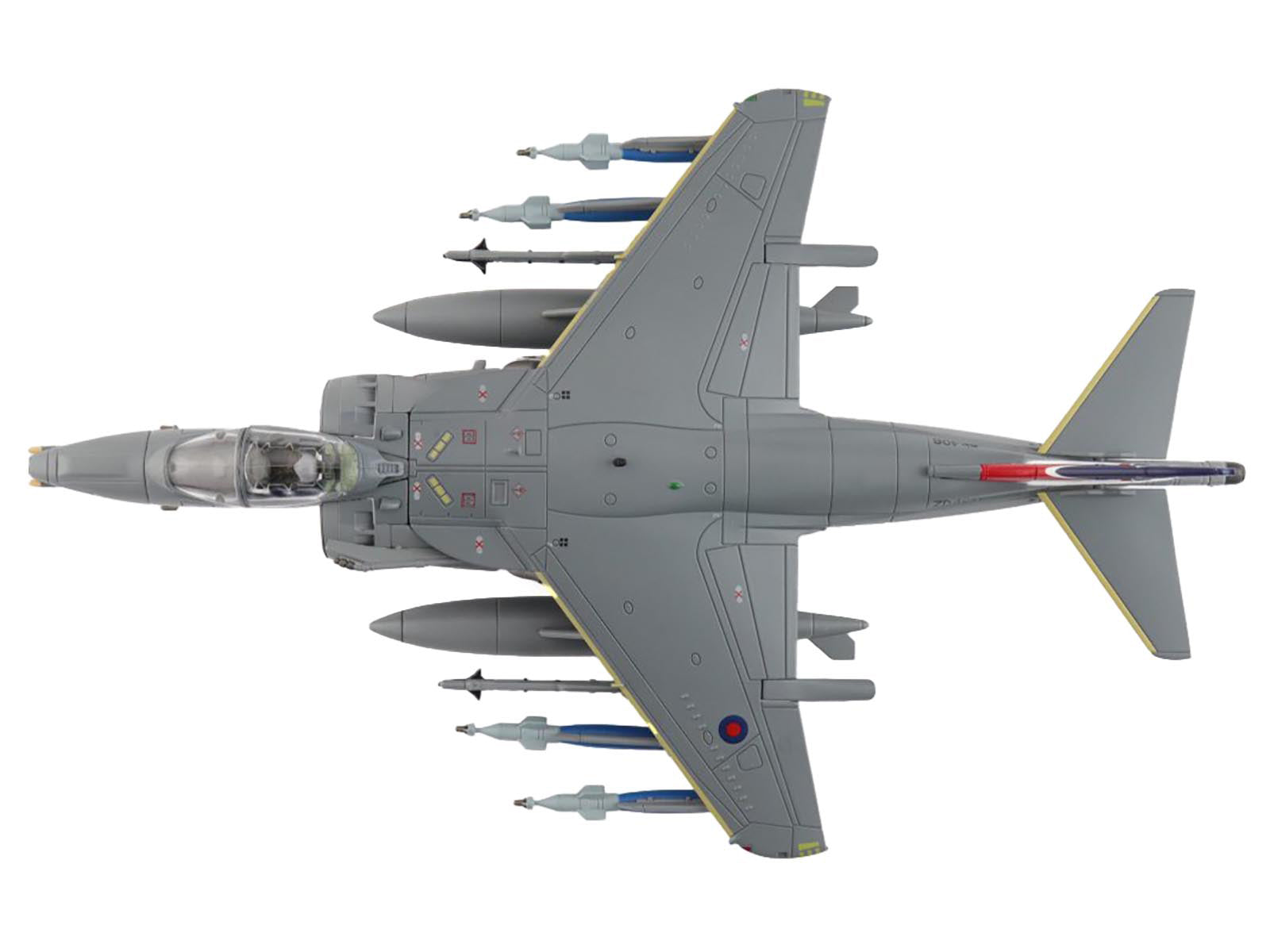 British Aerospace Harrier GR.9 Aircraft "ZD406 Royal Navy Strike Wing RAF Station Cottesmore" (2009) British Royal Air Force/Navy "Air Power Series" 1/72 Diecast Model by Hobby Master - image 3