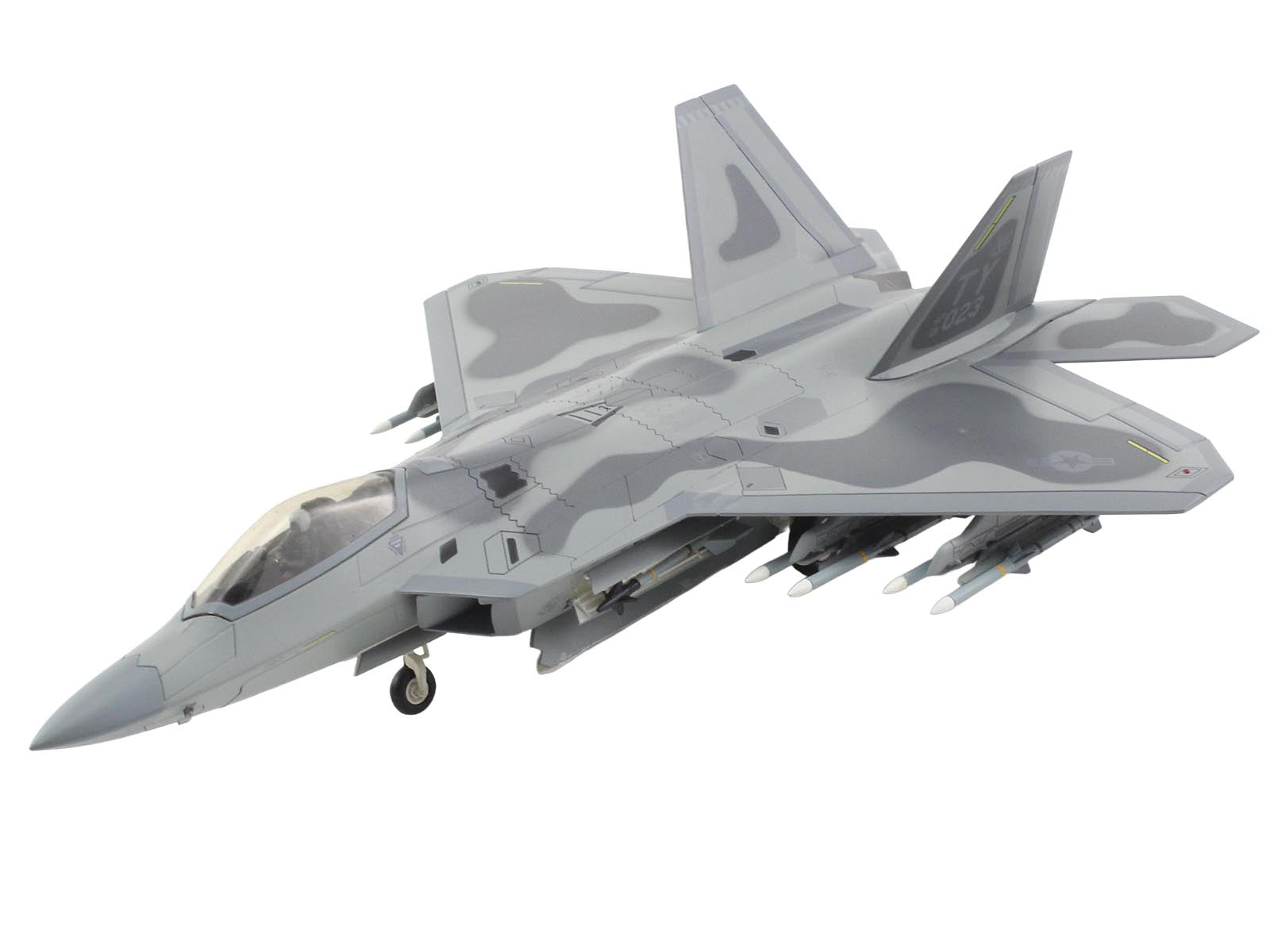 Lockheed F-22 Raptor Stealth Aircraft "01-4023 Major Joshua 'Cabo' Gunderson 43rd FS 325th FW Tyndall AFB" United States Air Force "Air Power Series" 1/72 Diecast Model by Hobby Master