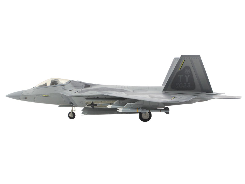 Lockheed F-22 Raptor Stealth Aircraft "01-4023 Major Joshua 'Cabo' Gunderson 43rd FS 325th FW Tyndall AFB" United States Air Force "Air Power Series" 1/72 Diecast Model by Hobby Master