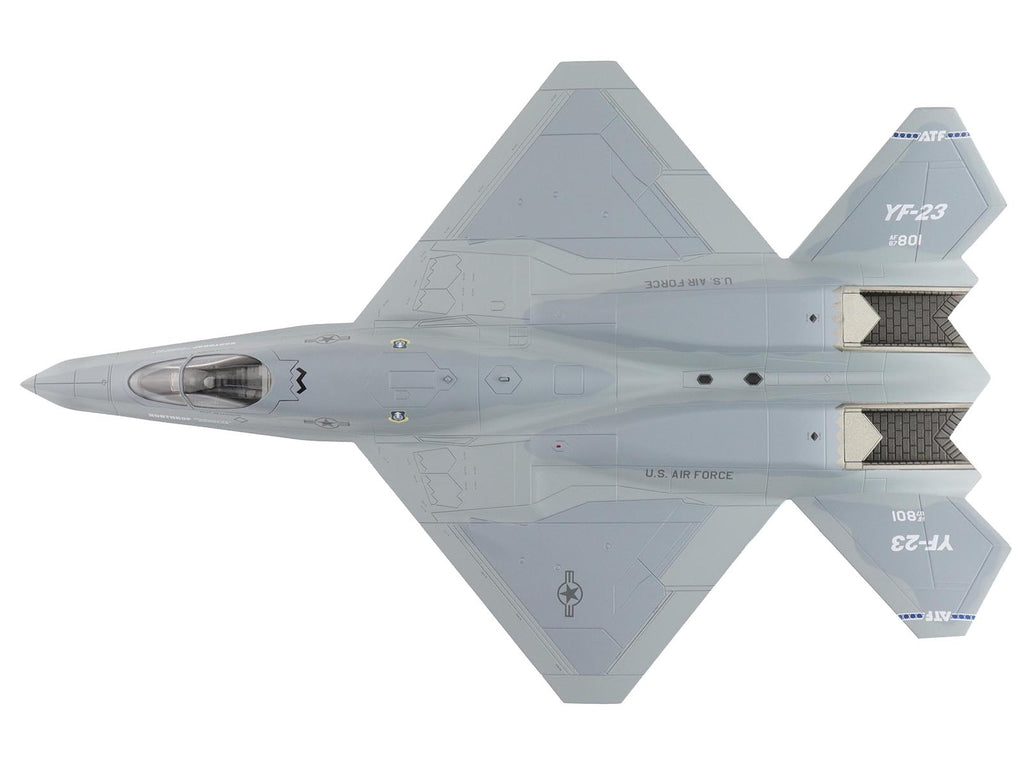 Northrop YF-23 Black Widow II Stealth Fighter Aircraft "#87-0801 PAV-2" (1990) United States Air Force "Air Power Series" 1/72 Diecast Model by Hobby Master - image 3