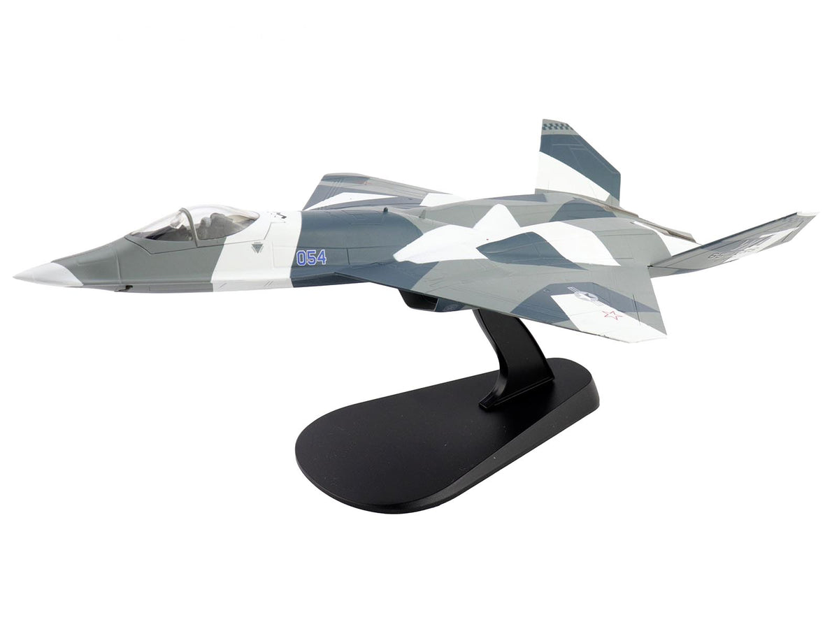 Northrop F-23 Black Widow II Stealth Fighter Aircraft Blue 054 Su-57 Aggressor What If Scheme 65th AGRS Nellis AFB United States Air Force Air Power Series 1/72 Diecast Model by Hobby Master - image 5