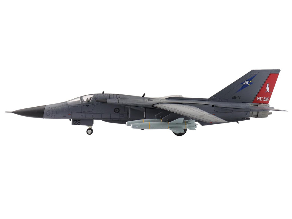 General Dynamics F-111C Pig Aircraft "90th Anniversary of No. 6 Squadron" (2007) Royal Australian Air Force  "Air Power Series" 1/72 Diecast Model by Hobby Master - image 2