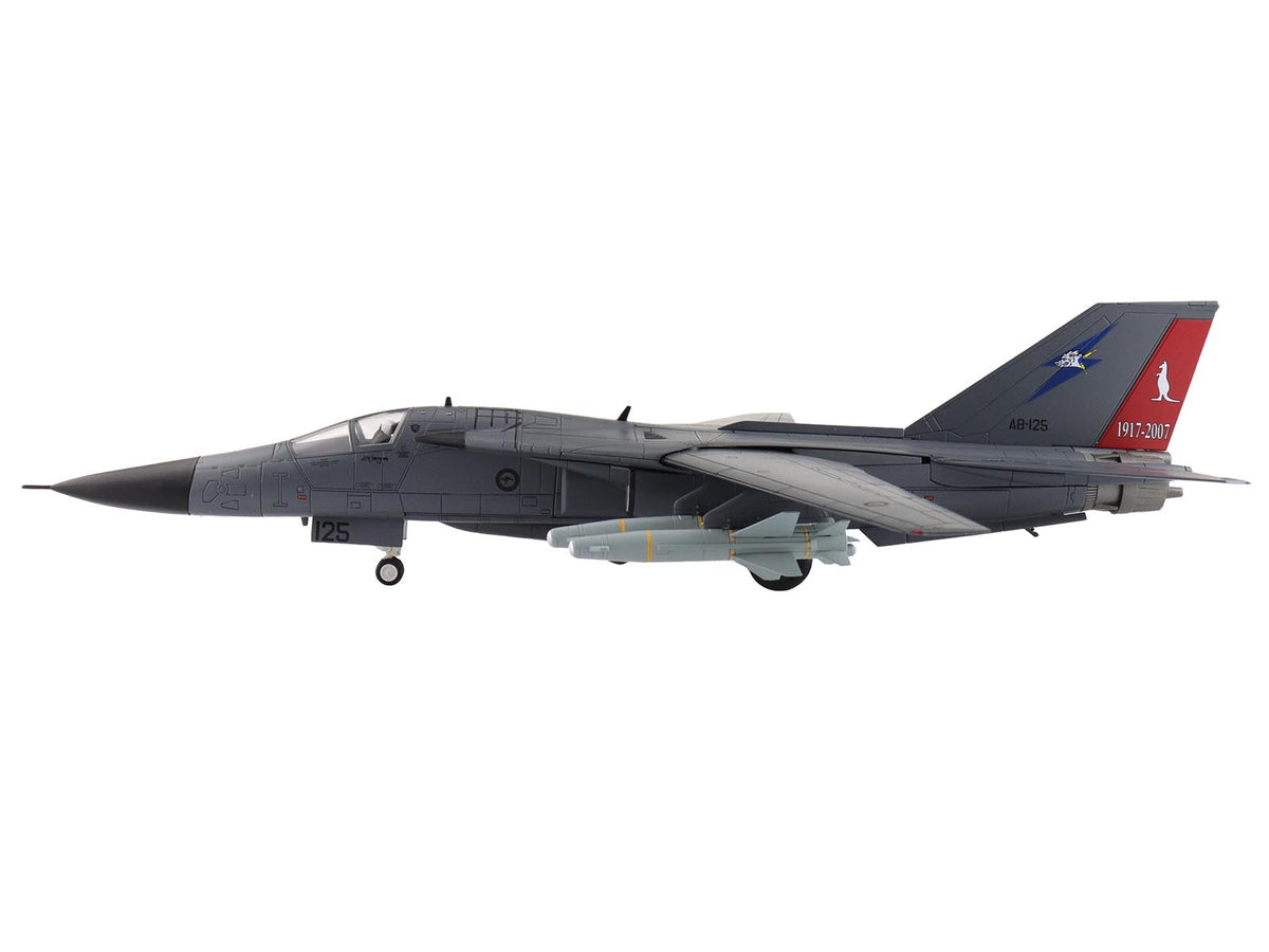 General Dynamics F-111C Pig Aircraft "90th Anniversary of No. 6 Squadron" (2007) Royal Australian Air Force  "Air Power Series" 1/72 Diecast Model by Hobby Master - image 2