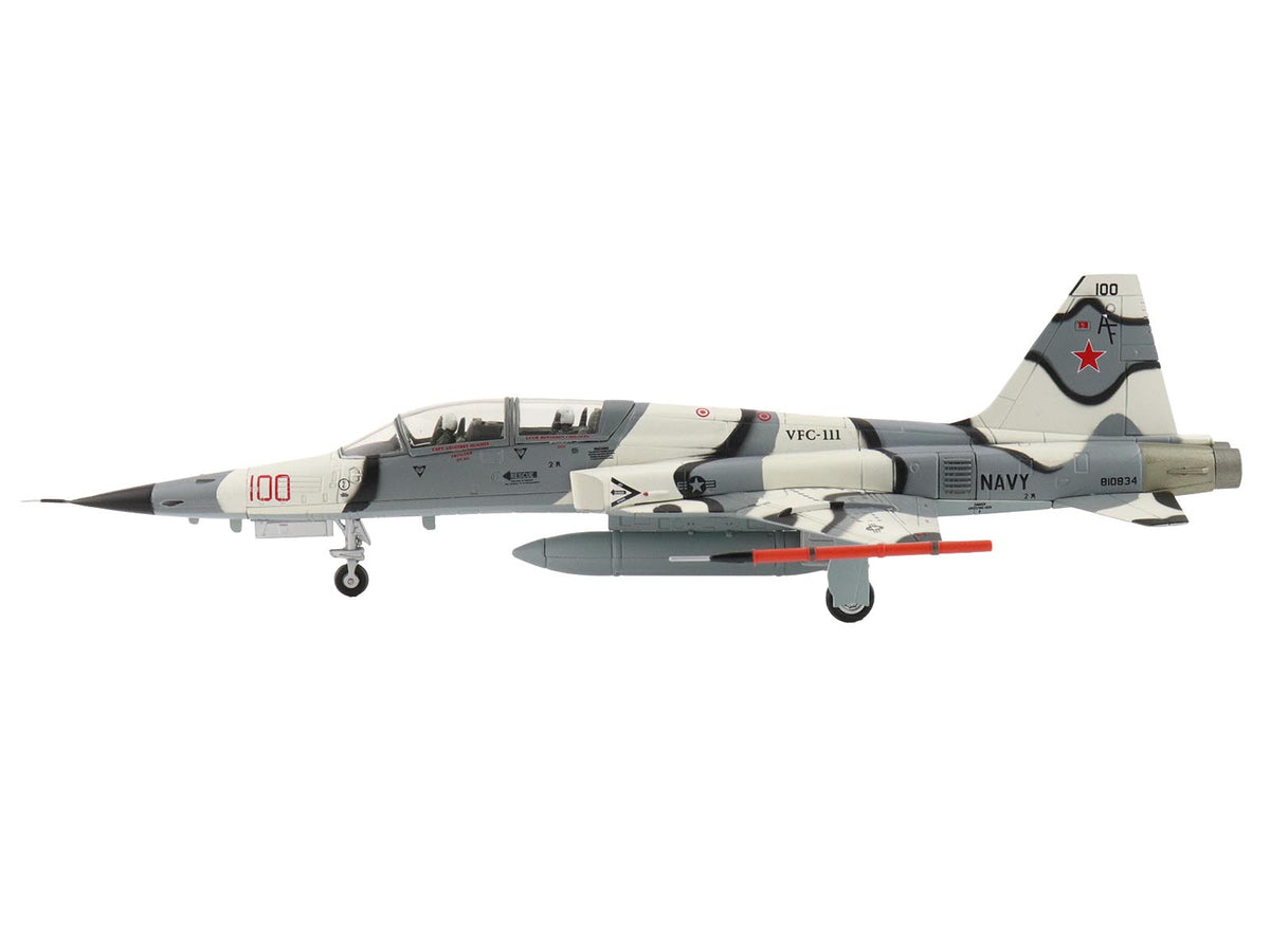 Northrop F-5F Tiger II Aircraft "810834 Franken Tiger VFC-111 Sundowners" (2023) United States Navy "Air Power Series" 1/72 Diecast Model by Hobby Master - image 2