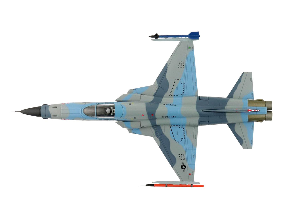 Northrop F-5N Tiger II Aircraft "Red 117 761533 Adversary Fighter VFC-111 Sundowners" (2017) United States Navy "Air Power Series" 1/72 Diecast Model by Hobby Master - image 3