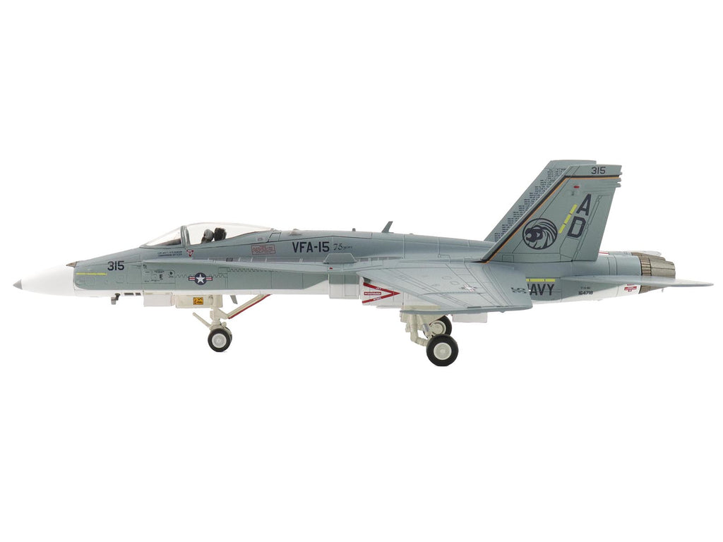 McDonnell Douglas F/A-18C Hornet Aircraft "VFA-15 Retro TAC Demo Jet VFA-106 Gladiators" (2017) United States Navy "Air Power Series" 1/72 Diecast Model by Hobby Master - image 2