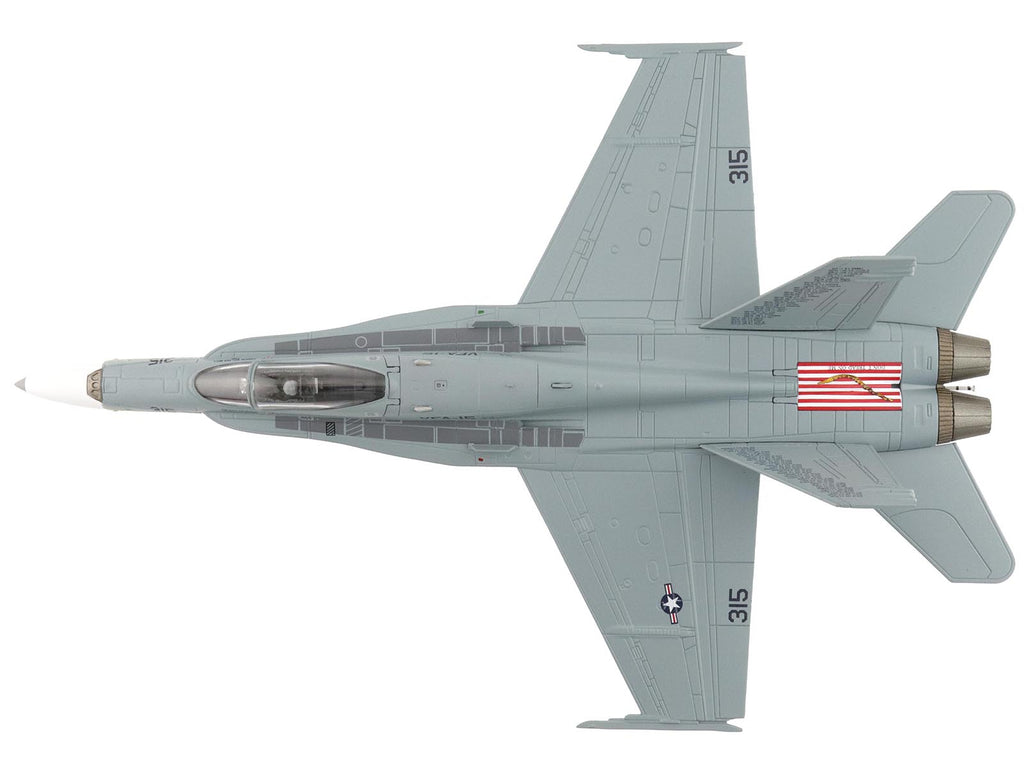 McDonnell Douglas F/A-18C Hornet Aircraft "VFA-15 Retro TAC Demo Jet VFA-106 Gladiators" (2017) United States Navy "Air Power Series" 1/72 Diecast Model by Hobby Master - image 4