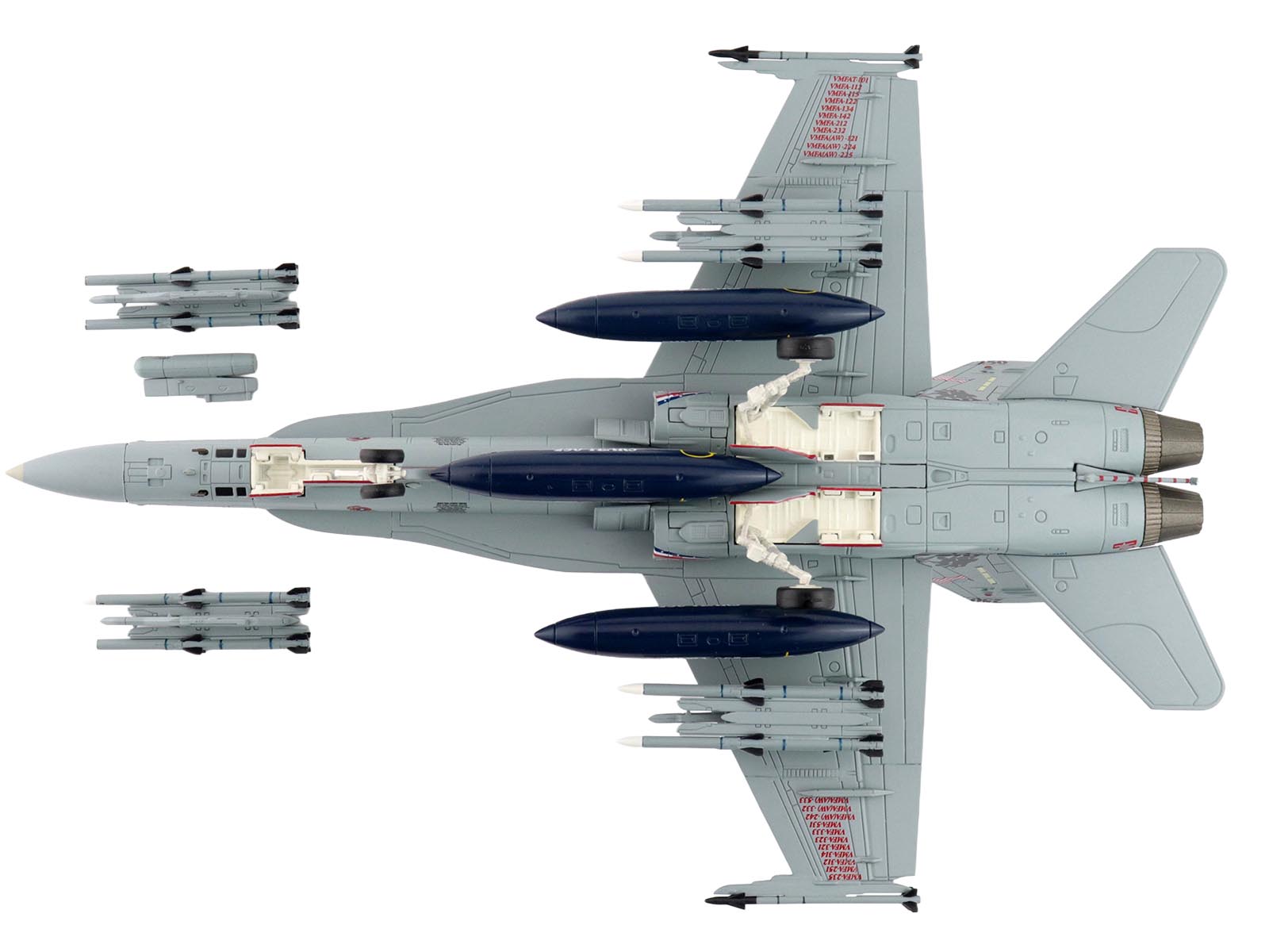 McDonnell Douglas F/A-18D Hornet Aircraft "164874 US Marines 250 Years VMFA-112 Cowboys" (2025) United States Marines "Air Power Series" 1/72 Diecast Model by Hobby Master - image 4