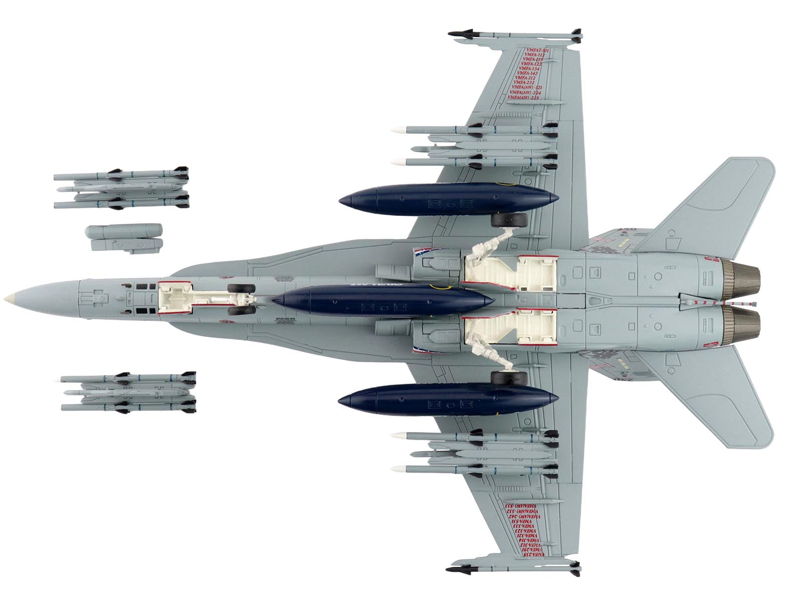 McDonnell Douglas F/A-18D Hornet Aircraft "164874 US Marines 250 Years VMFA-112 Cowboys" (2025) United States Marines "Air Power Series" 1/72 Diecast Model by Hobby Master - image 4