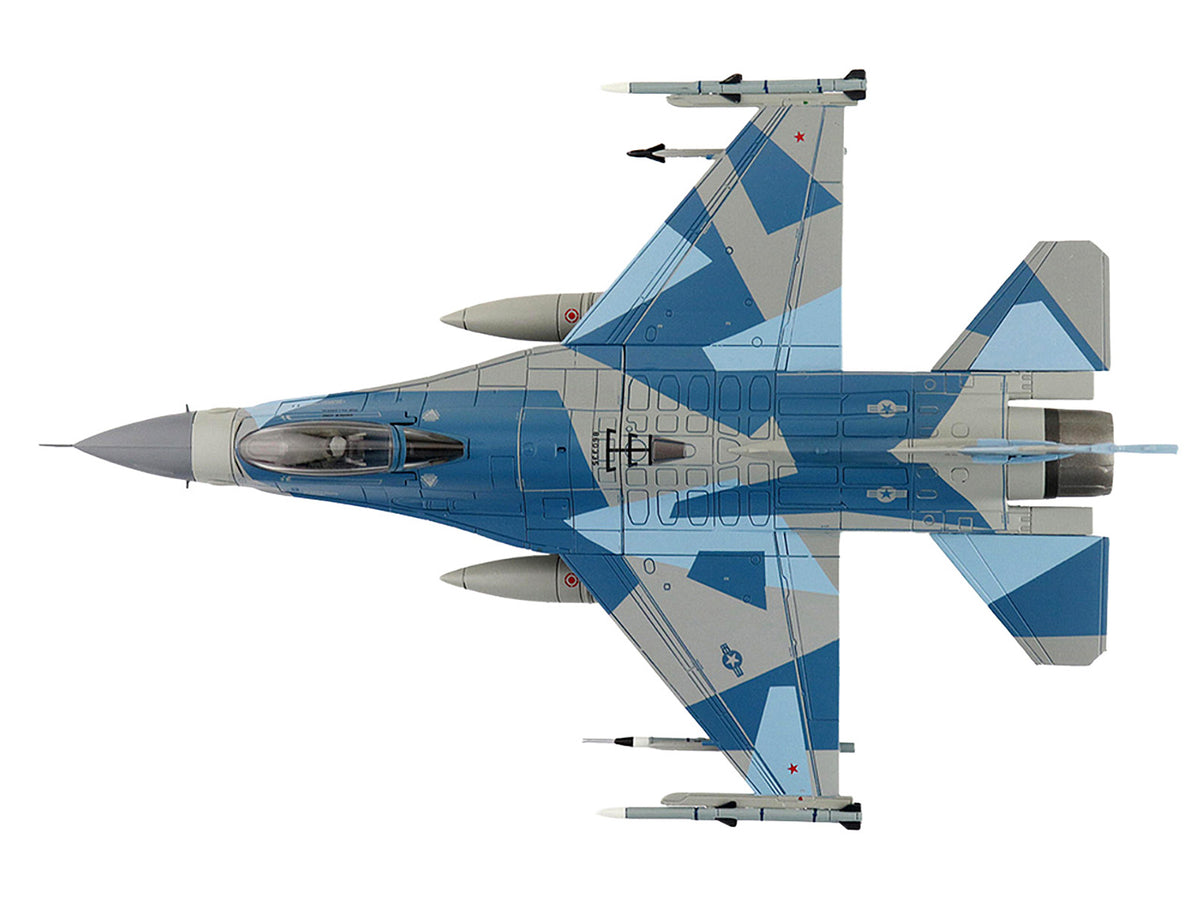 Lockheed F-16C Fighting Falcon Fighter Aircraft "86-0335 Blue Splinter 354th Wing 18th AGRS Eielson AFB" (2018) United States Air Force "Air Power Series" 1/72 Diecast Model by Hobby Master - image 4