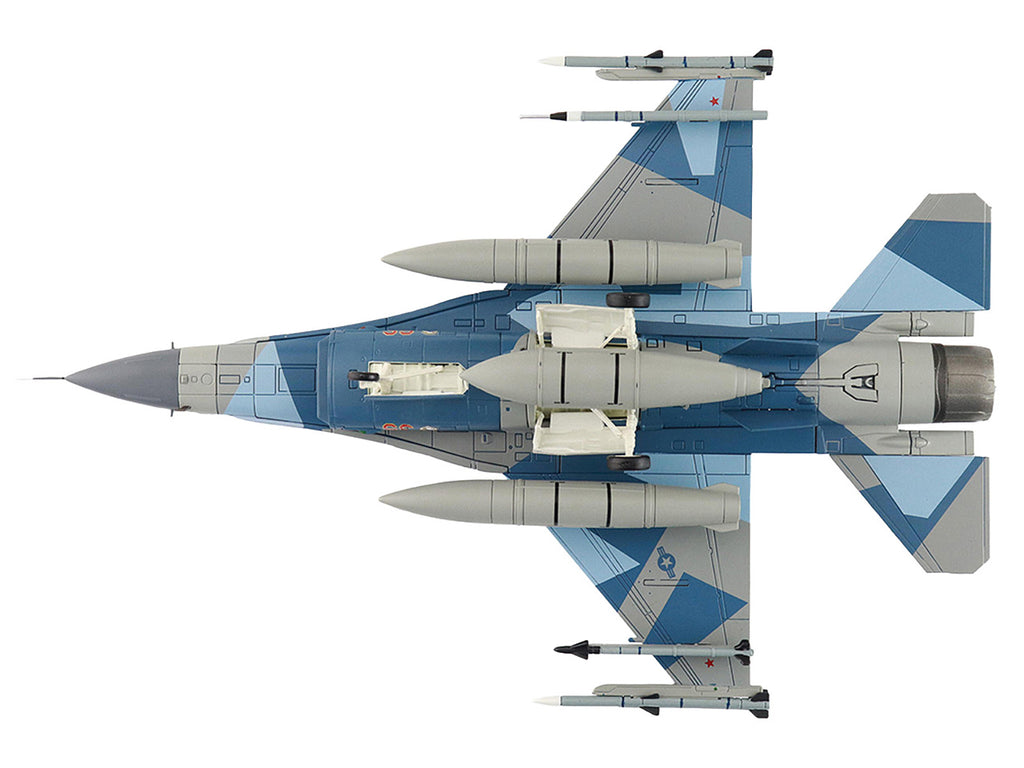Lockheed F-16C Fighting Falcon Fighter Aircraft "86-0335 Blue Splinter 354th Wing 18th AGRS Eielson AFB" (2018) United States Air Force "Air Power Series" 1/72 Diecast Model by Hobby Master - image 3